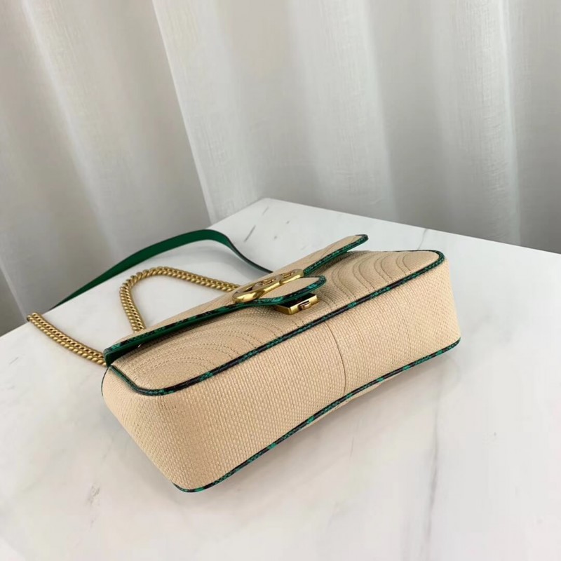 Replica Gucci Online Exclusive Gg Marmont Raffia Small Shoulder Bag 4434971:1High-quality replica