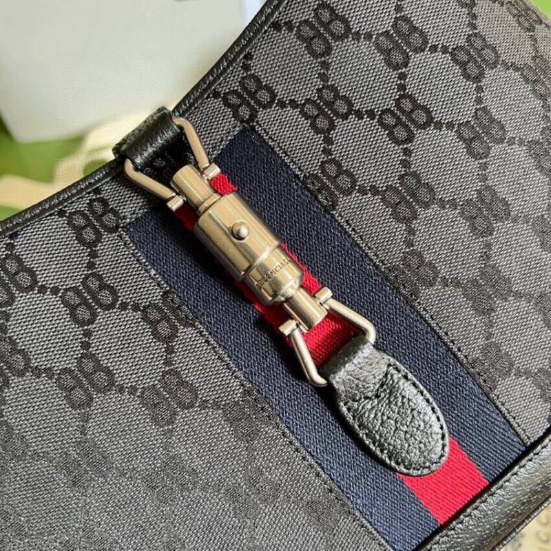 Replica Gucci X Balenciaga Jackie 1961 Small Hobo Bag 680118 Black1:1High-quality replica