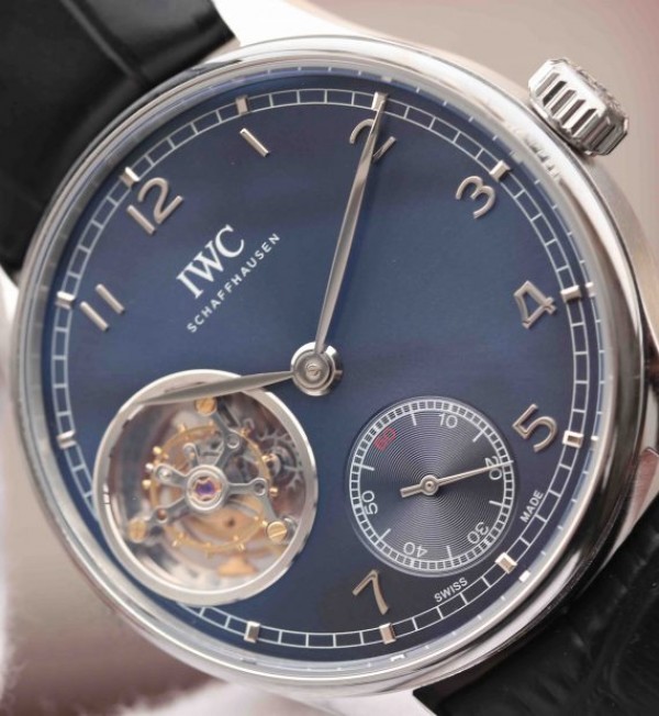 Replica IWC YLF AZ Portuguese Tourbillon Blue Dial A98900 - Top club