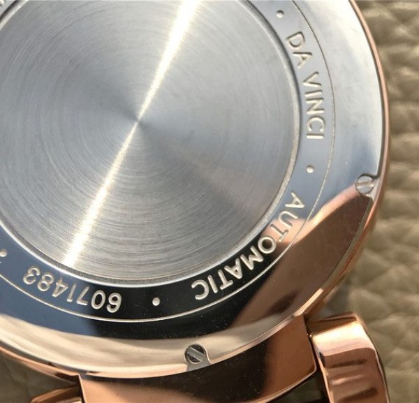 Replica IWC TW Da Vinci RG IW3566 White Dial Black Leather Strap A2892 - Top club