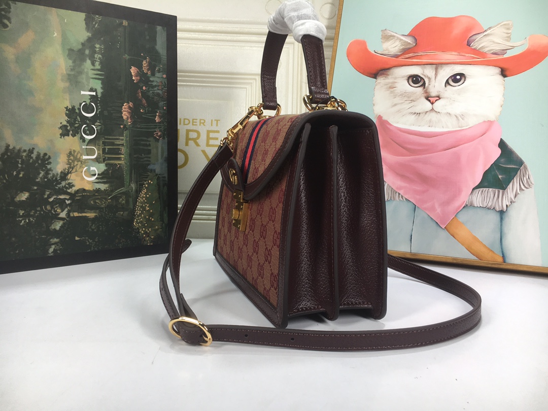 Replica Gucci Ophidia Small Top Handle Bag With Web 6510551:1High-quality replica