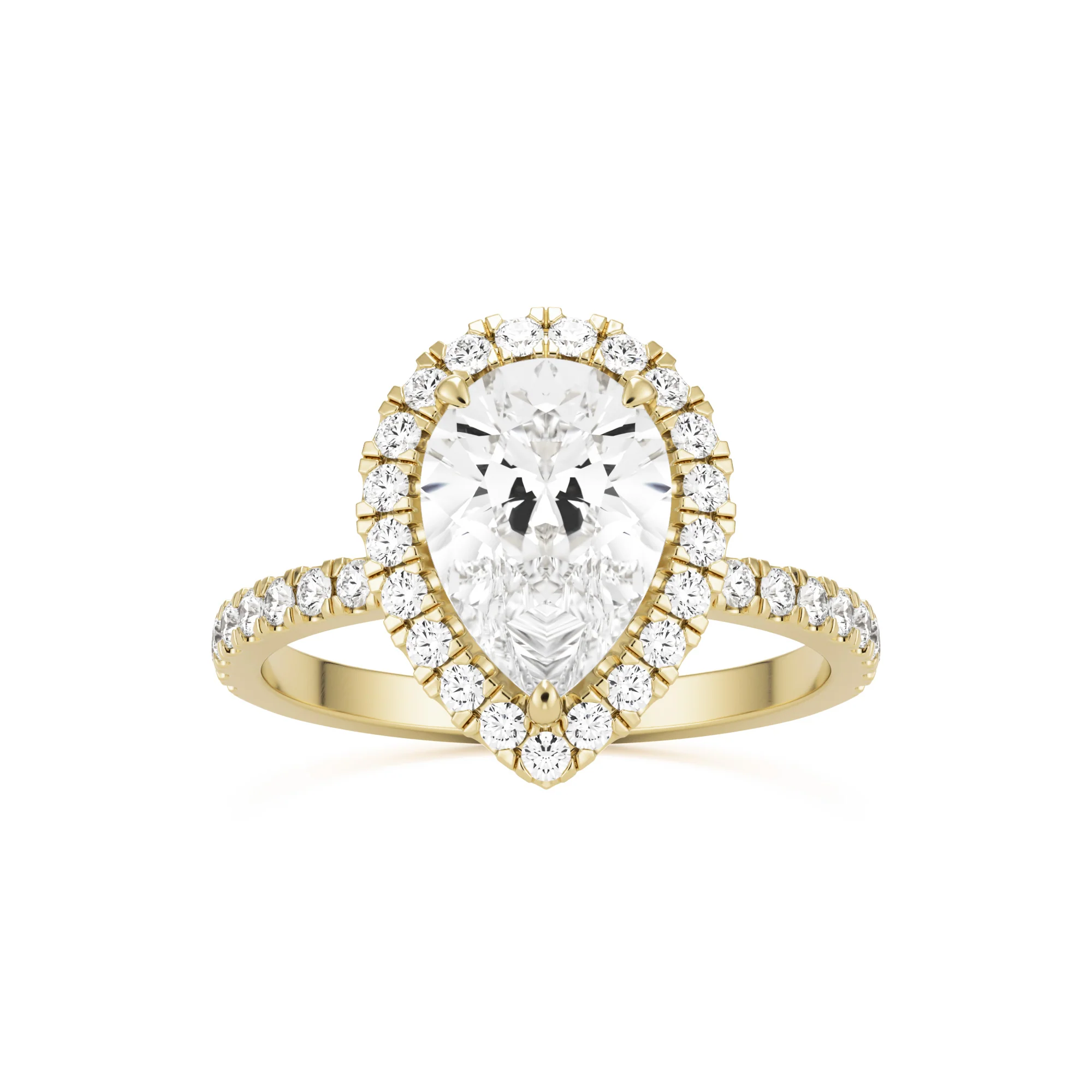The Pear Halo Pavé