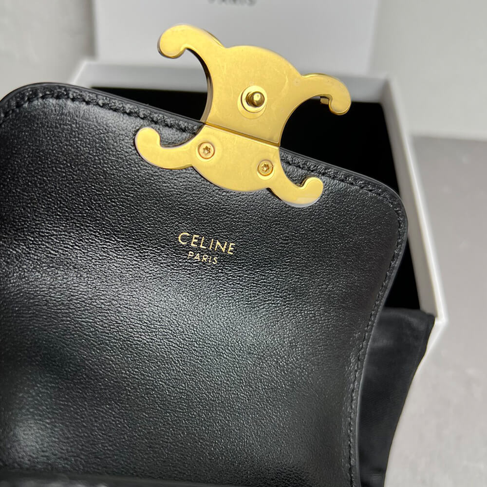 CELINE MINI CHAIN CLAUDE IN Shiny calfskin(HIGH-END GRADE)1:1High-quality replica