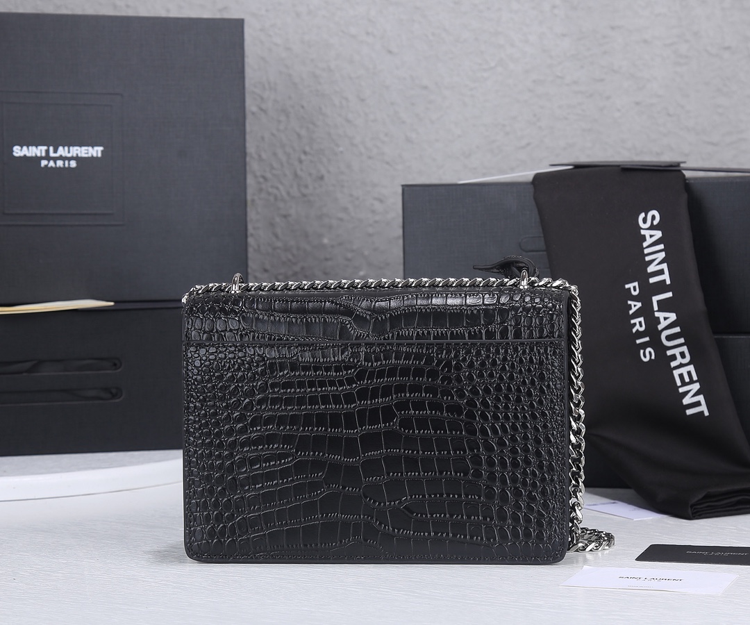 Replica Ysl Sunset Medium In Crocodile Embossed Shiny Leather 17371:1High-quality replica