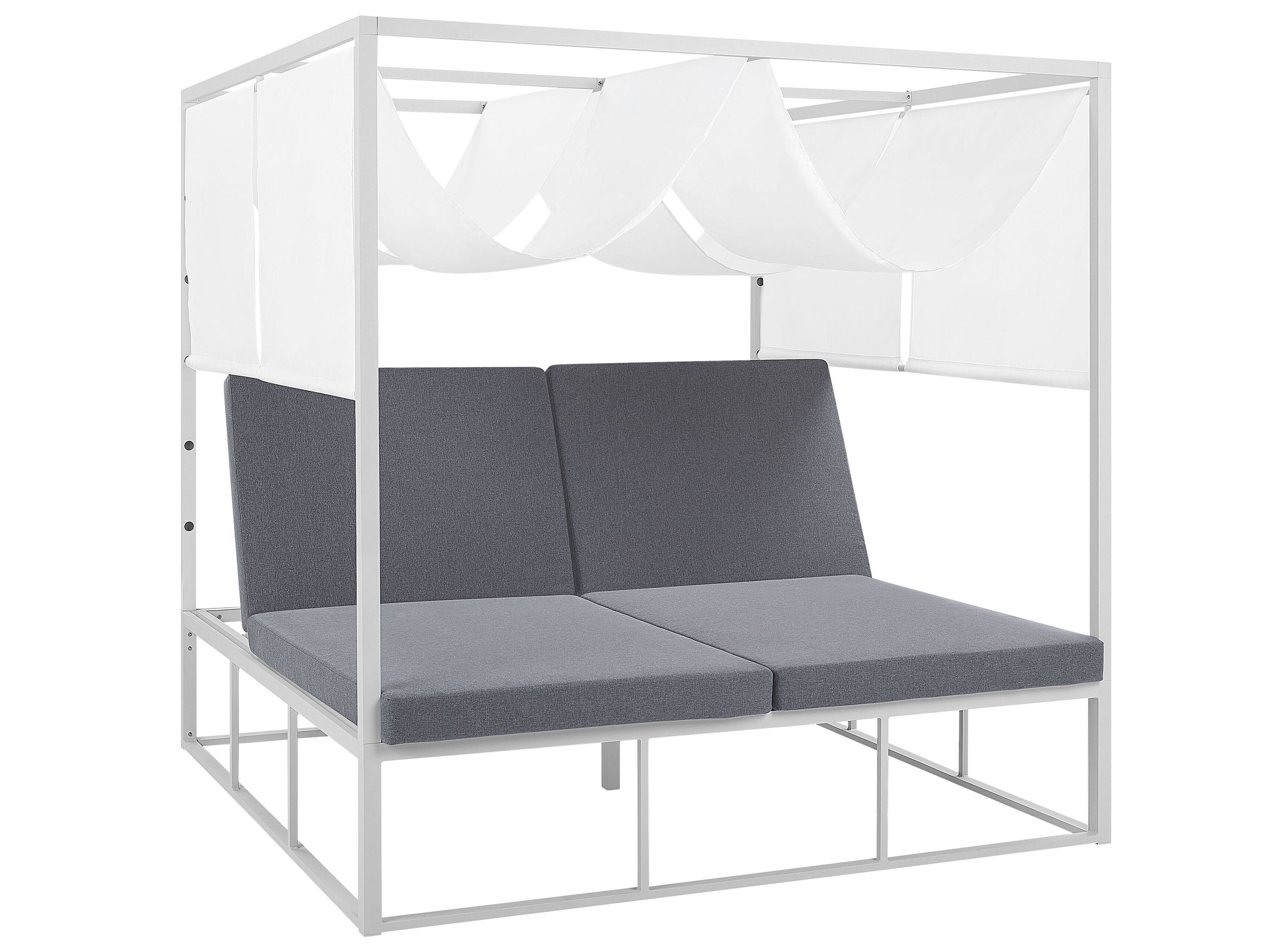 Garden Daybed PALLANZA Metal White