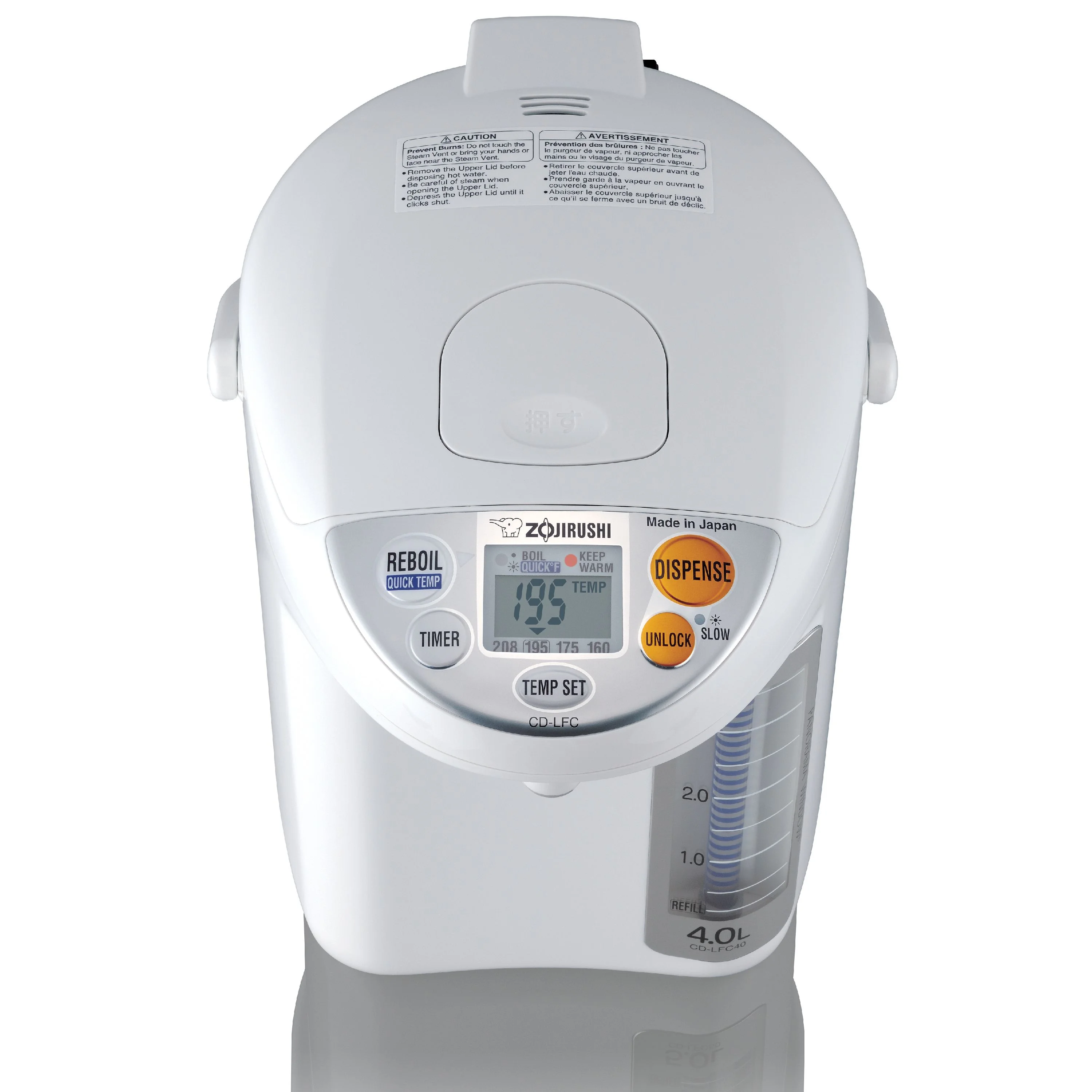 Zojirushi CD-LFC50WA Panorama Window? Micom Boiler & Warmer - Image 6