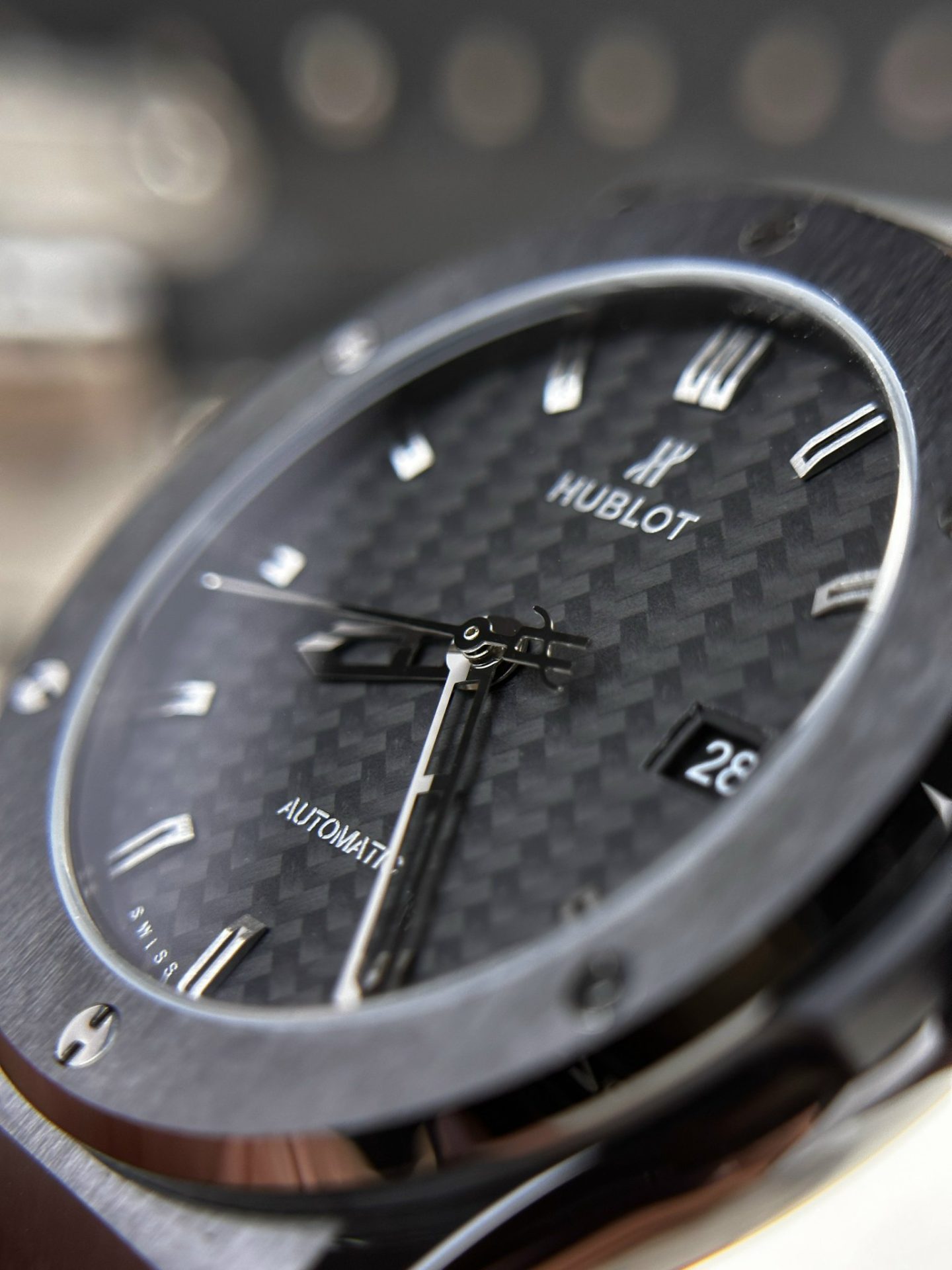 Hublot Classic Fusion Replica Watch Refined Ceramic Carbon Dial 42mm - Top club