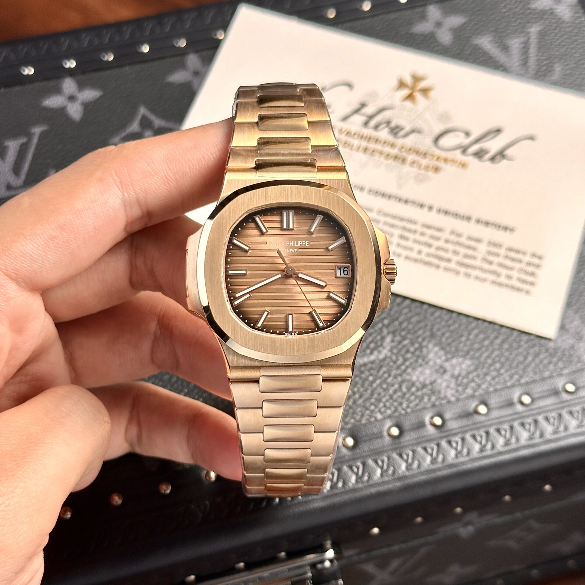 Patek Philippe Nautilus 5711 Brown Dial Rose Gold Case 3K Factory 40mm - Top club