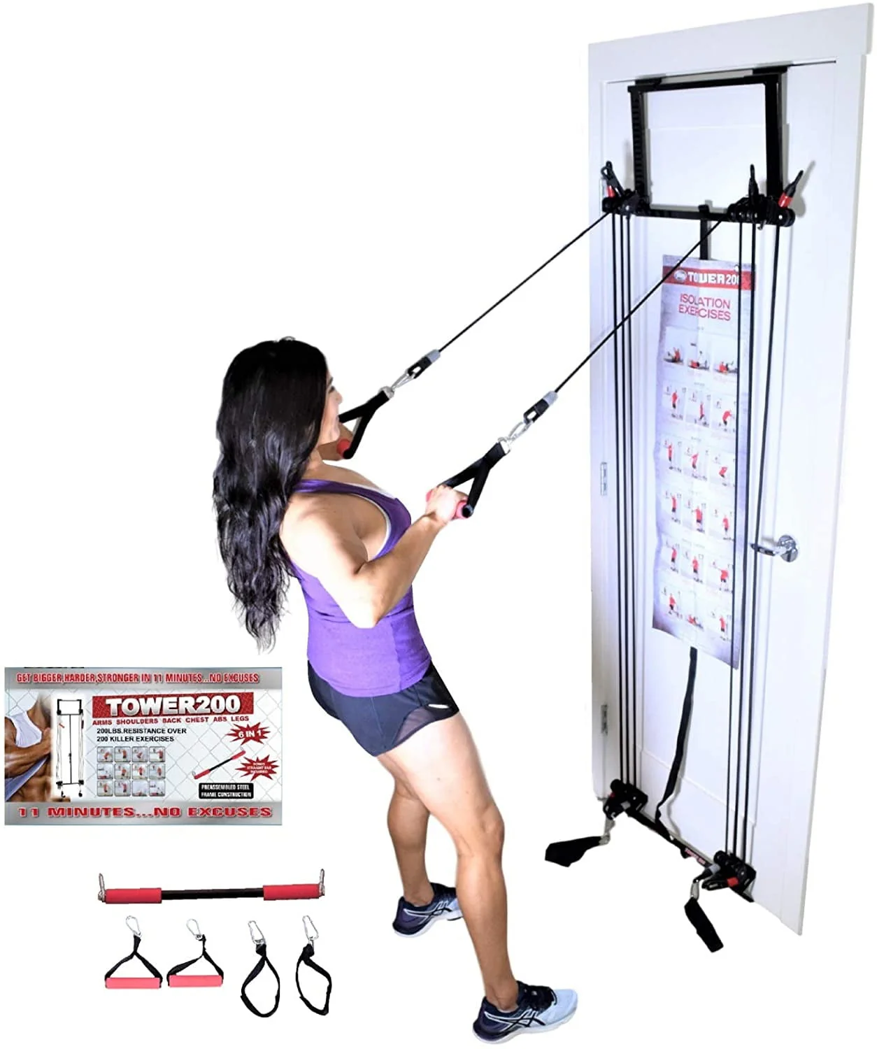 Tower 200 Complete Door Gym Body Workout Fitness - Image 3