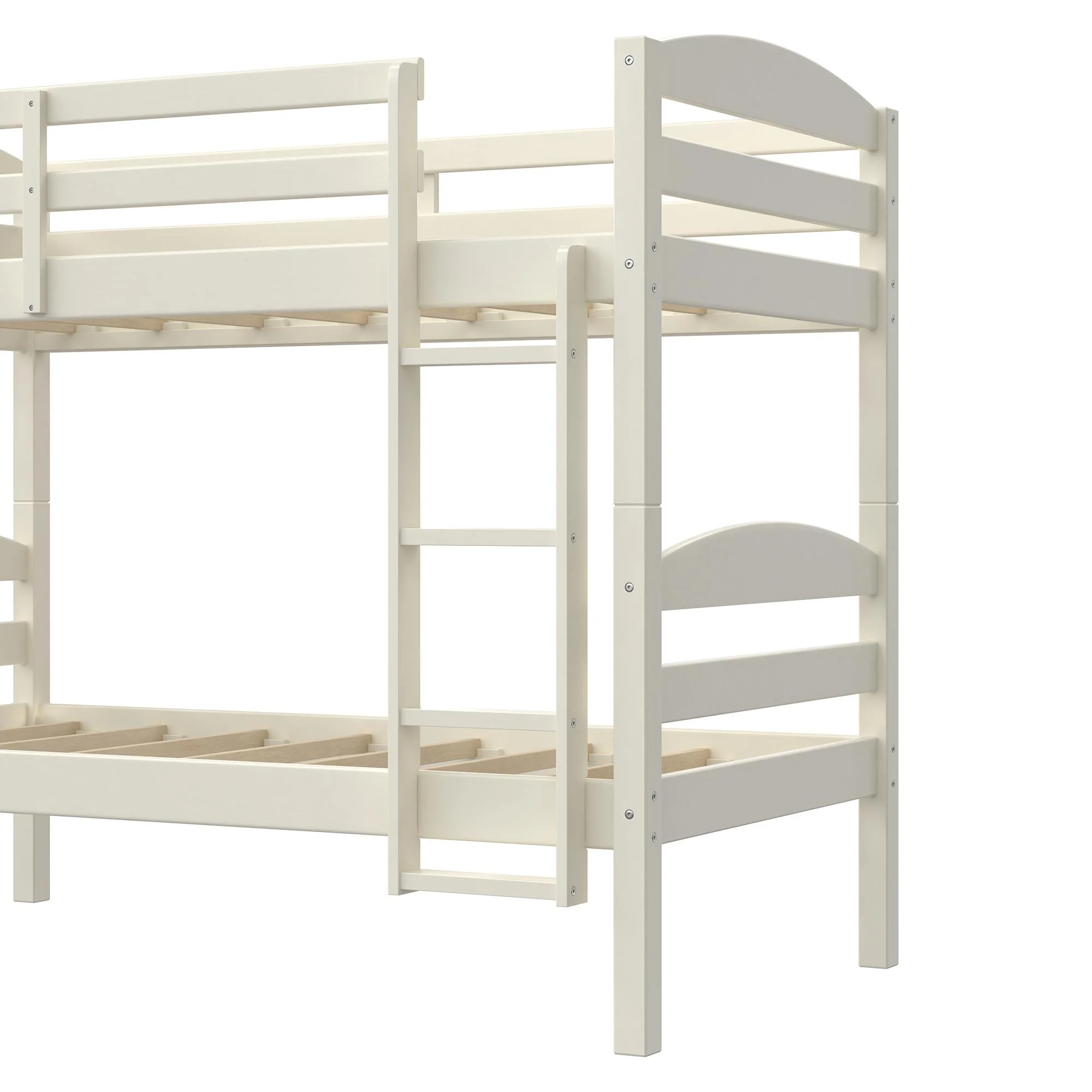 Better Homes & Gardens Leighton Solid Wood Twin-over-Twin Convertible Bunk Bed, Vanilla - Image 14