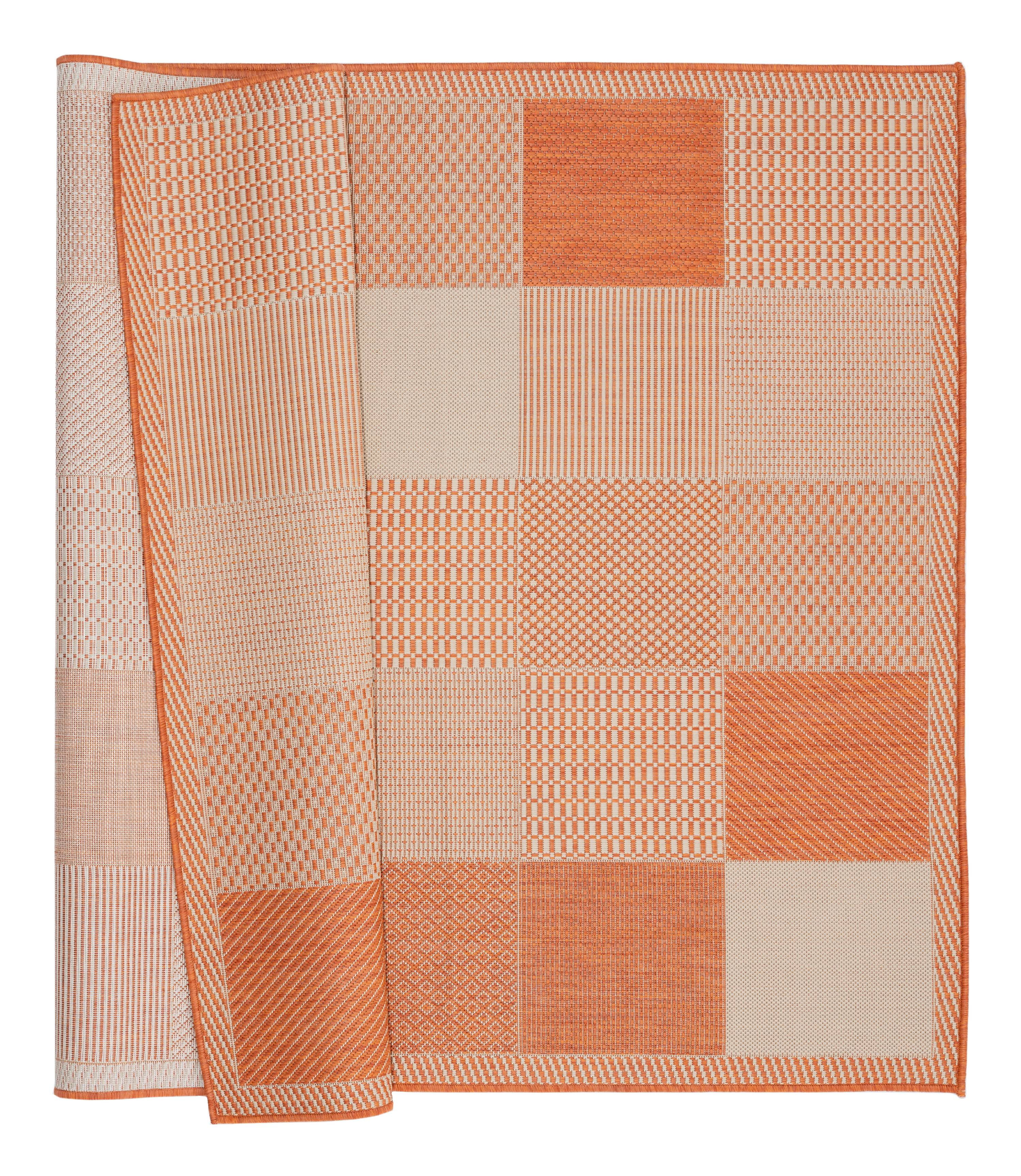 United Weavers Mali Dabeda Contemporary Geometric Area Rug, Orange, 5'3