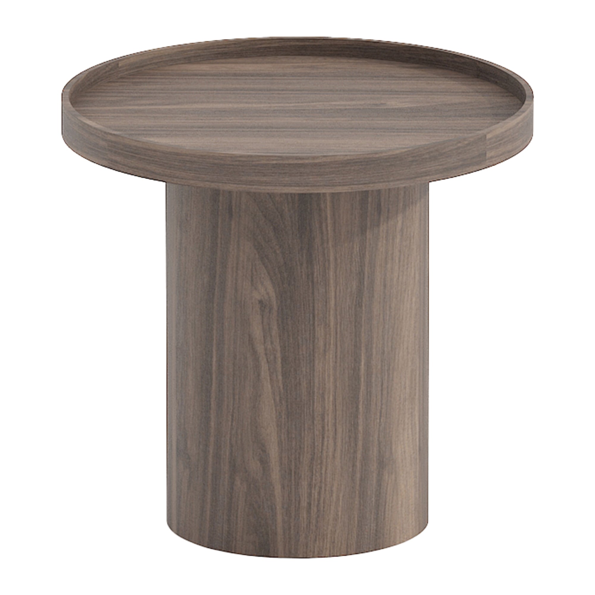 Blokker Brik Bijzettafel Ø 50 cm - Walnoot