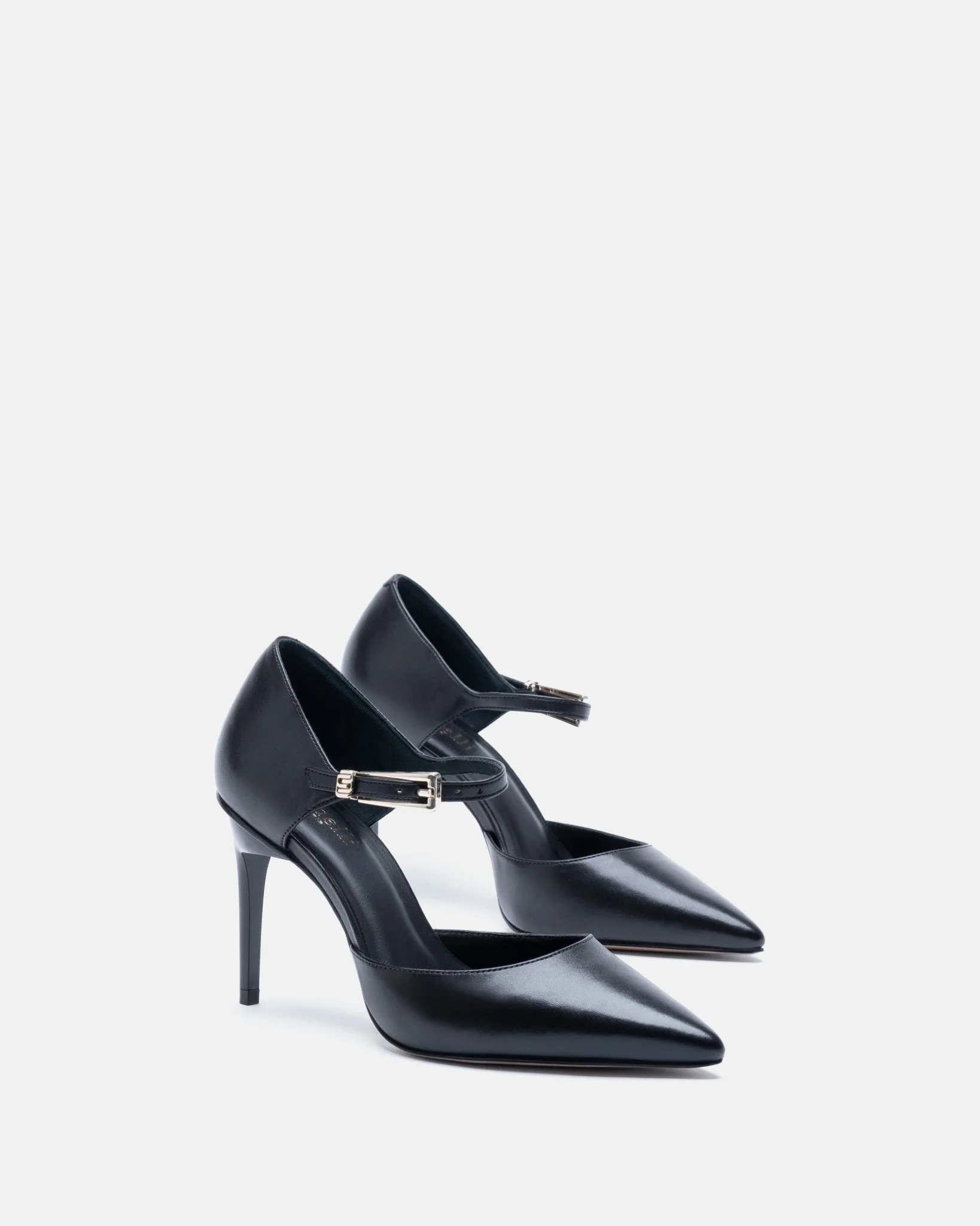 ESCARPINS ALVINA - En cuir à talons noir