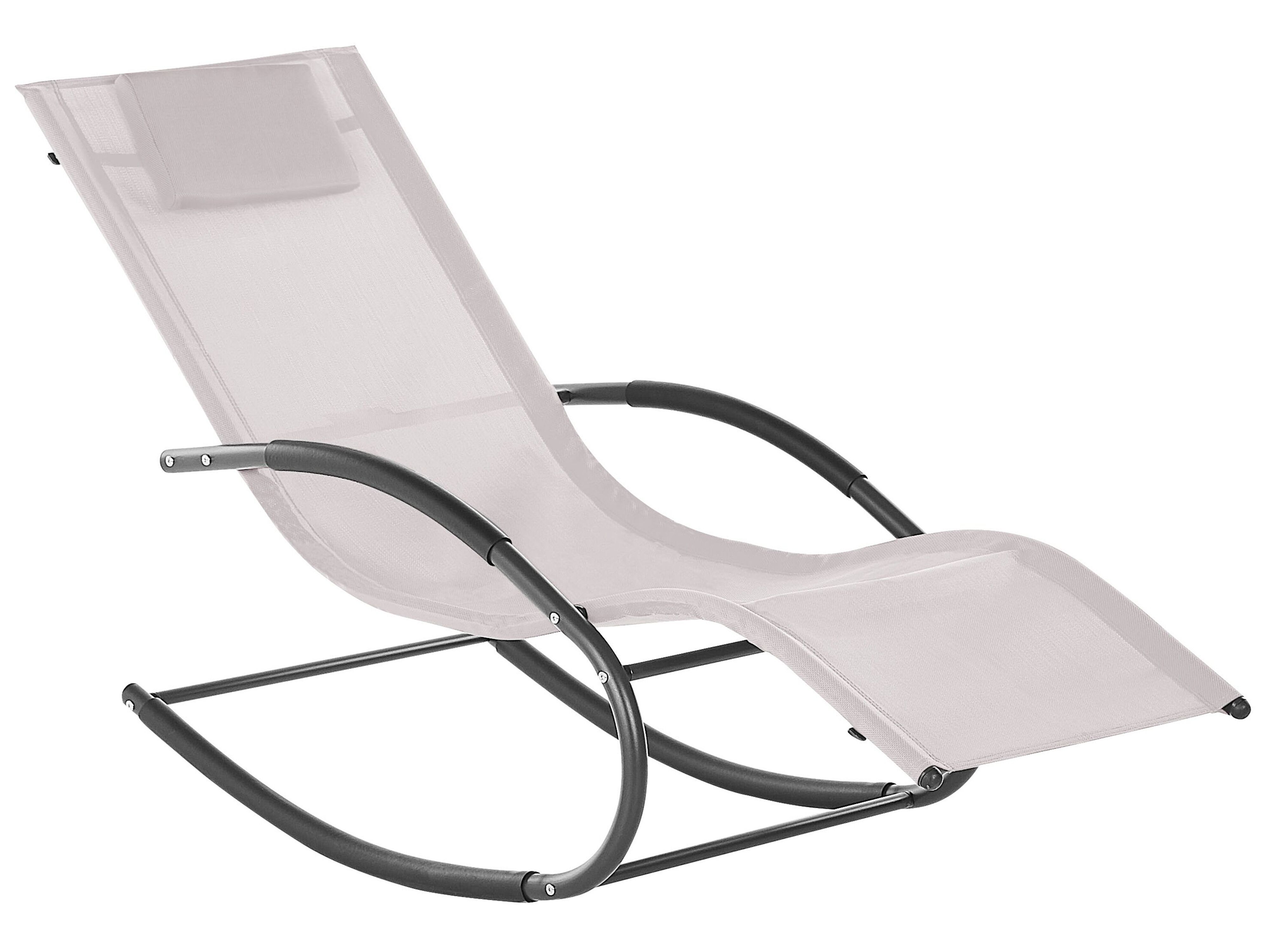 Rocking Sun Lounger CARANO II Metal Beige