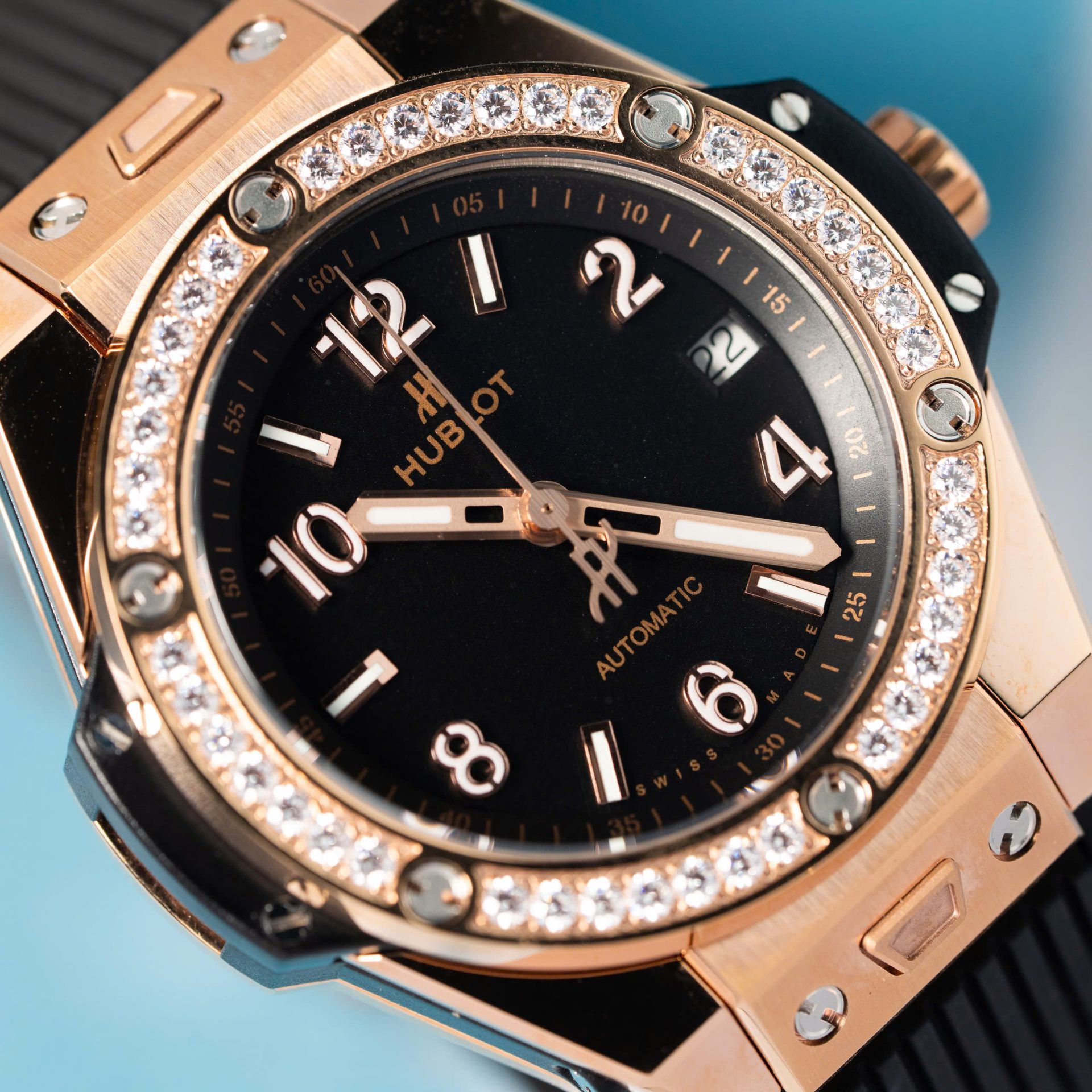 Hublot Replica 1:1 Watch Big Bang One Click With Diamond Bezel King Gold 39mm - Top club