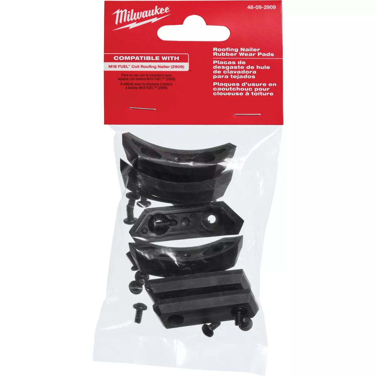 Milwaukee M18 FUEL Coil Roofing Nailer Replacement Rubber Wear Pads