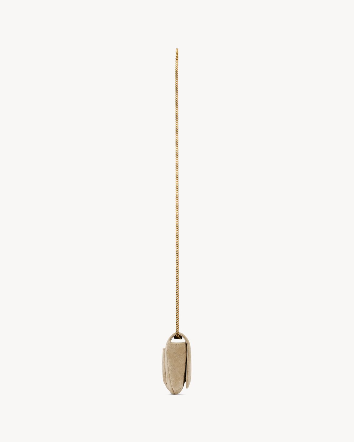 Replicate YSL Gaby Chain Phone Holder in Quilted Suede(1:1 replica)1:1High-quality replica