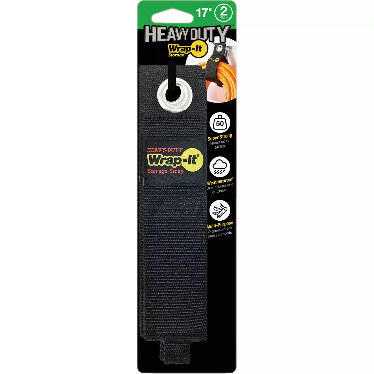 Wrap-It Storage 17 In. x 2 In. Heavy-Duty Straps (2-Pack)