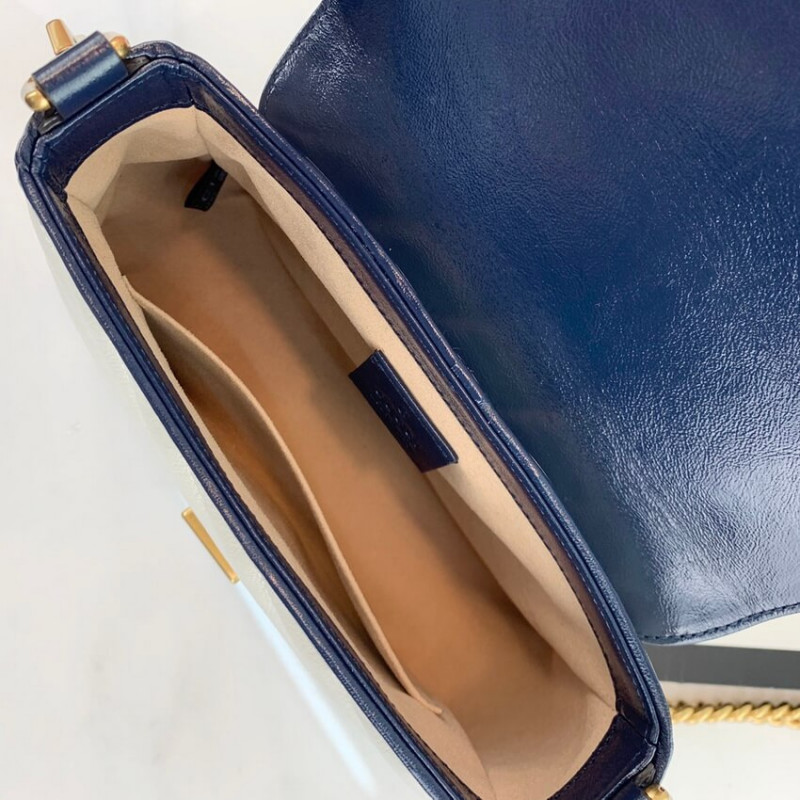 Replica Gucci Gg Marmont Mini Top Handle Bag 583571 White1:1High-quality replica