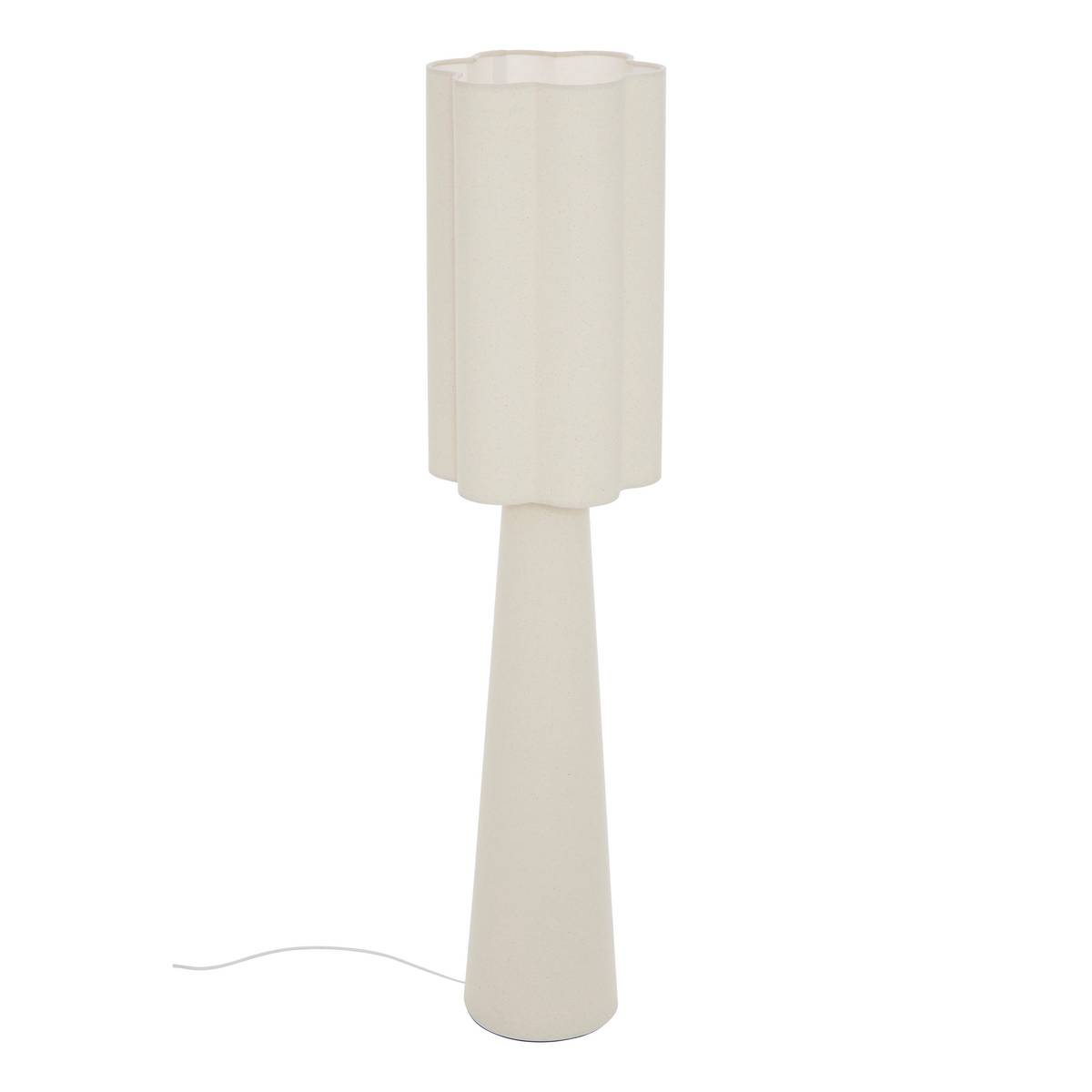 Floor Lamp "Blanca" Beige, H.124 cm