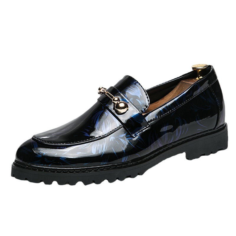 Glossy Slip-On Business Casual Formal Shoes