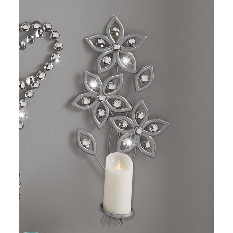 Gem Flowers Wall Sconce - MIDNIGHT VELVET CATALOG