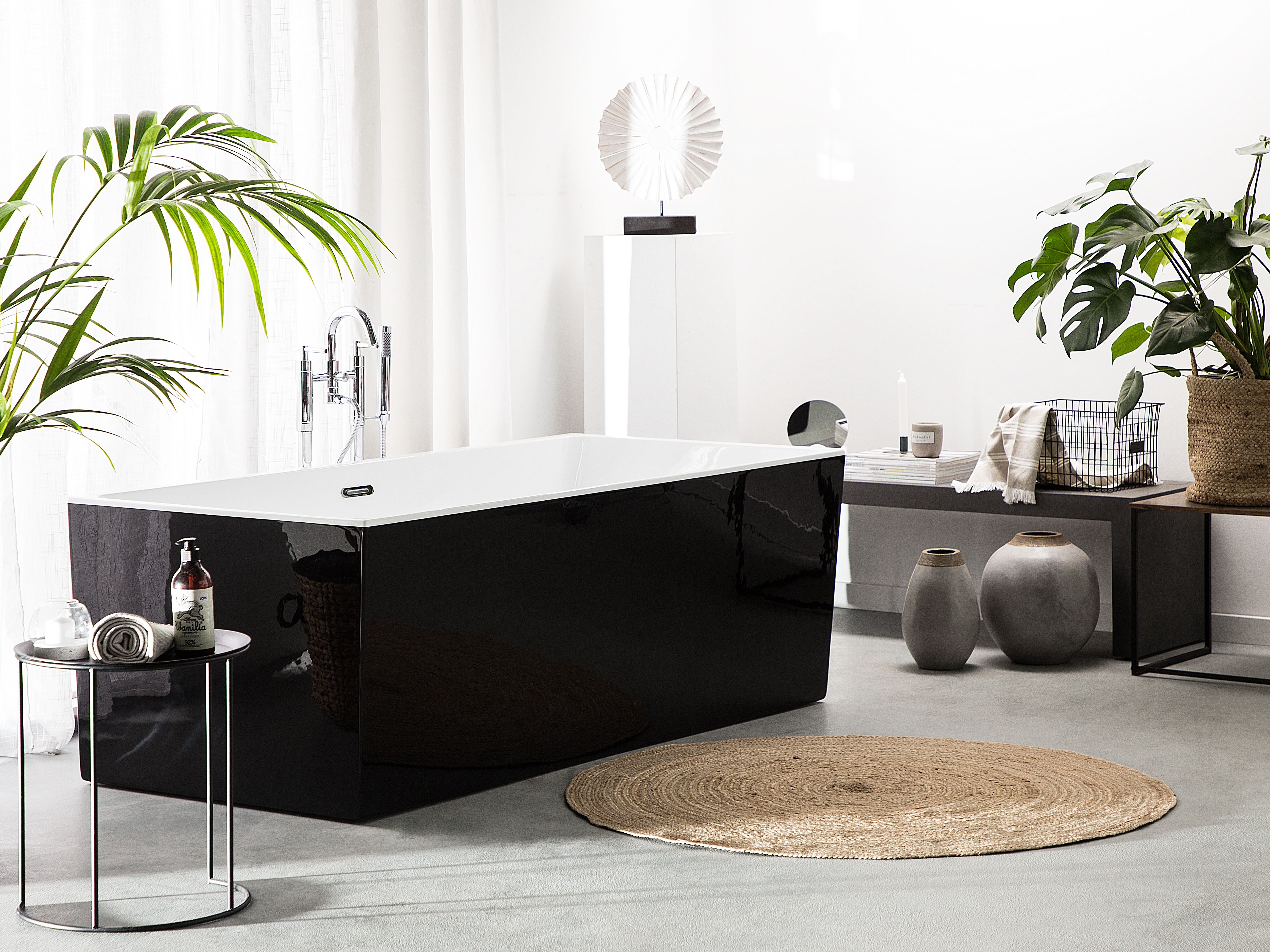 Freestanding Bathtub RIOS 1700 x 800 mm Black