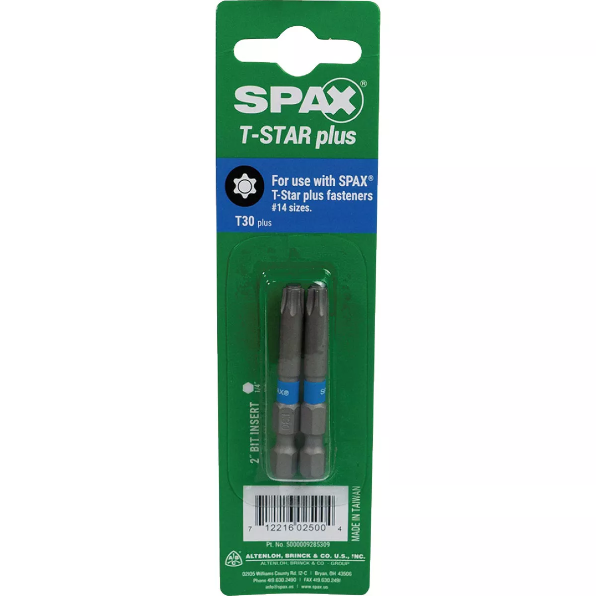 SPAX 2 In. T30 Plus Screwdriver Bit (2-Pack)