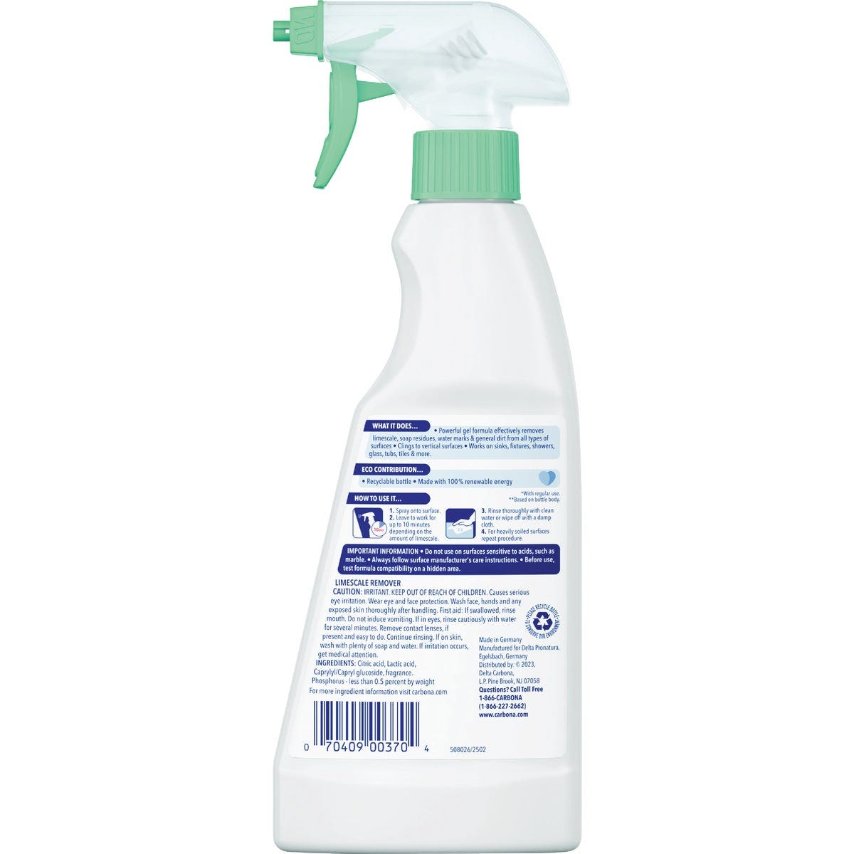 Carbona 16.8 Oz. Lemon Fresh Scent Pro Care Limescale Remover