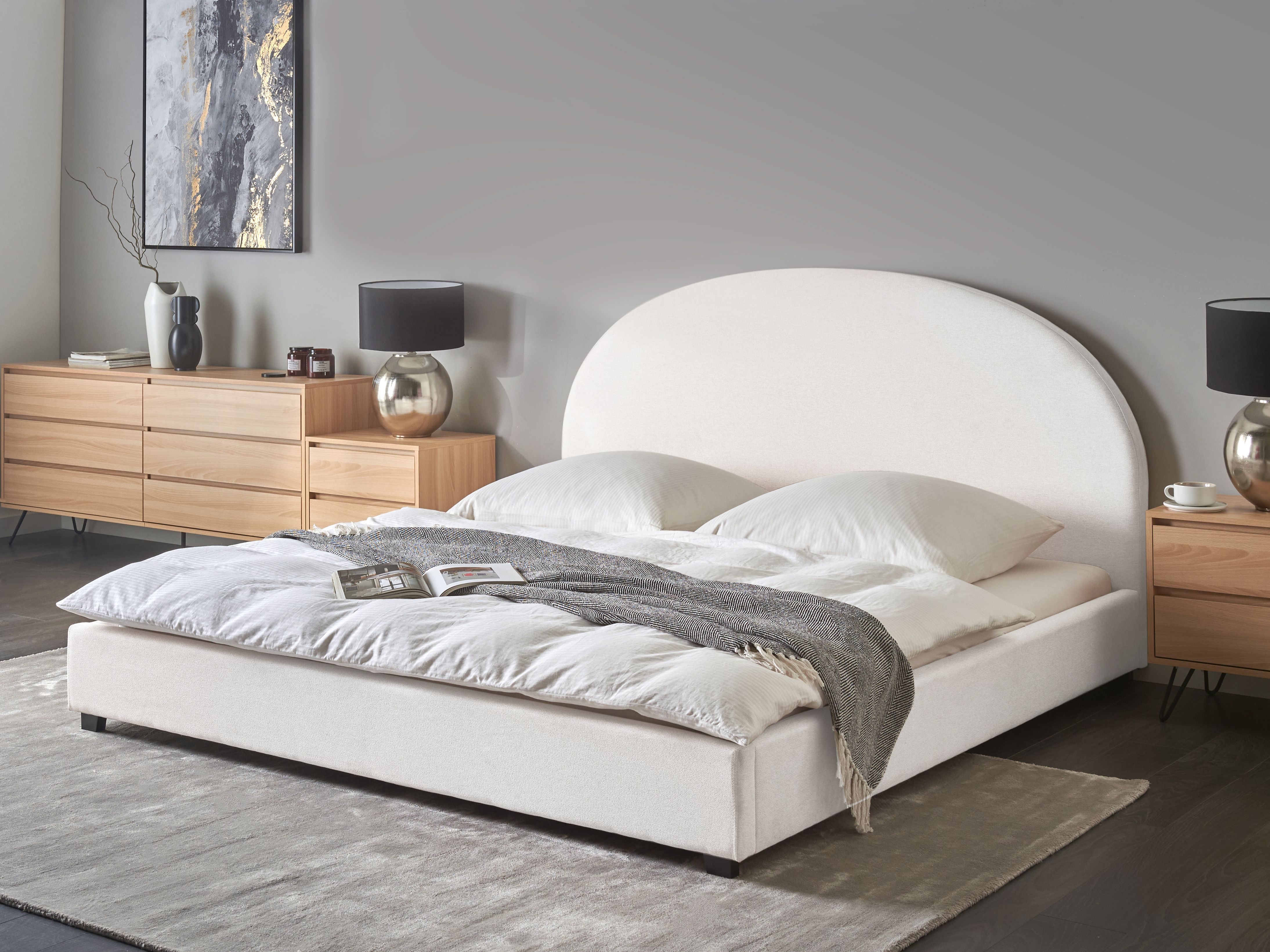 Bed Fabric VAUCLUSE 180 x 200 cm (EU Super King) Off-White
