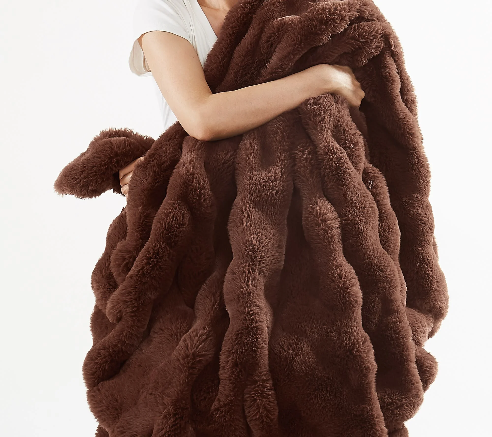 Brooklyn Loom Bubble Faux Fur 100% Microfiber Polyester Twin XL Blanket in Green, All Season, Adult Size, OEKO-TEX Certified - Image 30