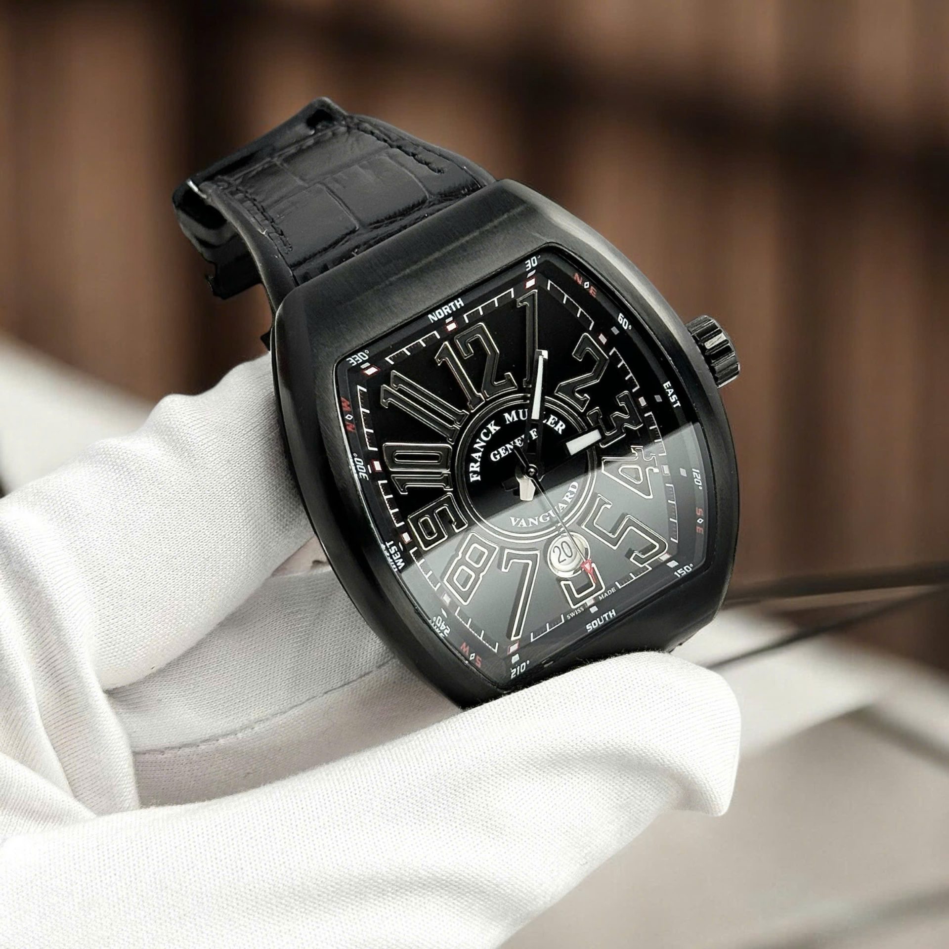 Franck Muller Good Imitation Watches Vanguard V45 Black Ceramic Automatic Movement ABF Factory 45mm - Top club