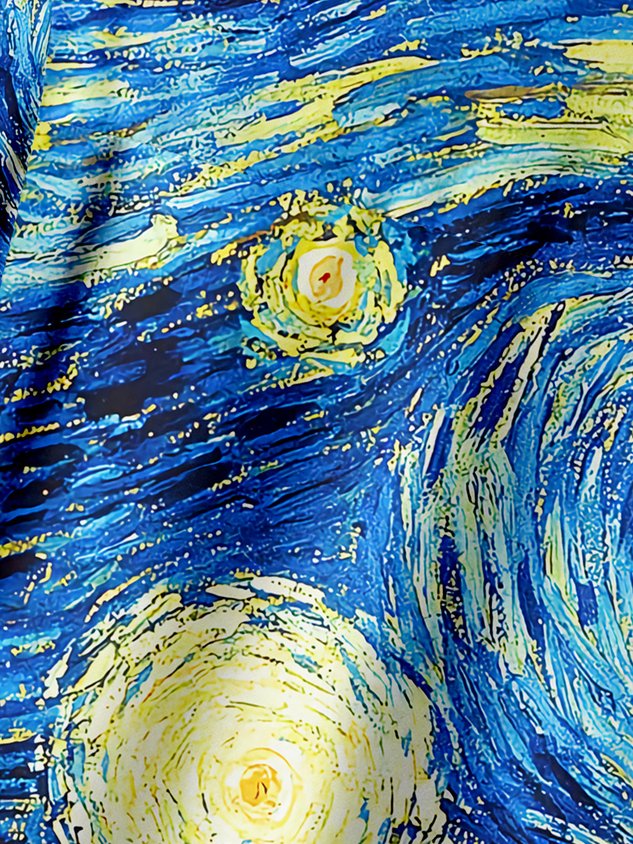 Starry Bigfoot Chest Pocket Short Sleeve Casual Shirt