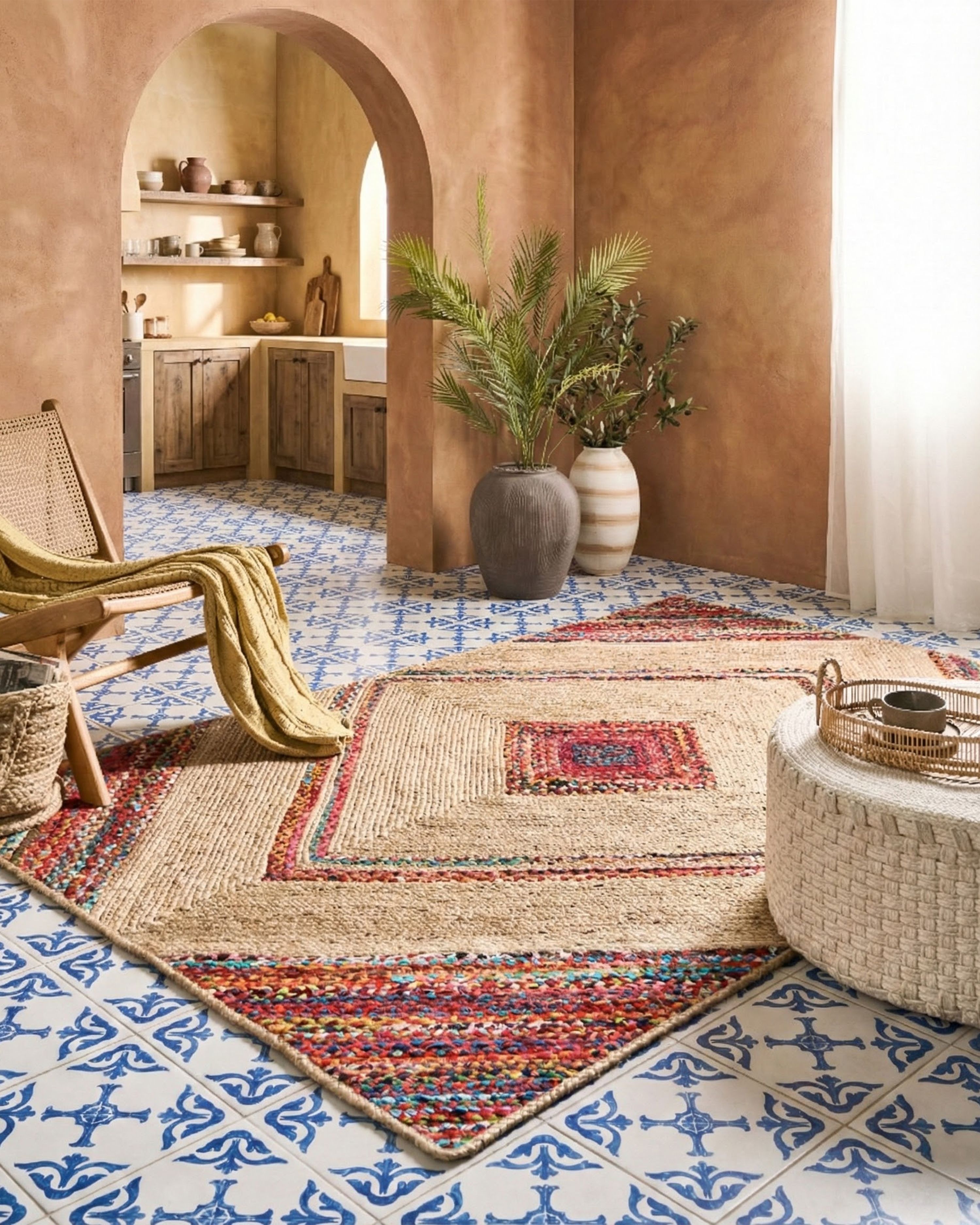 Rug RAIGAD Multicolour 160 x 230 cm Jute