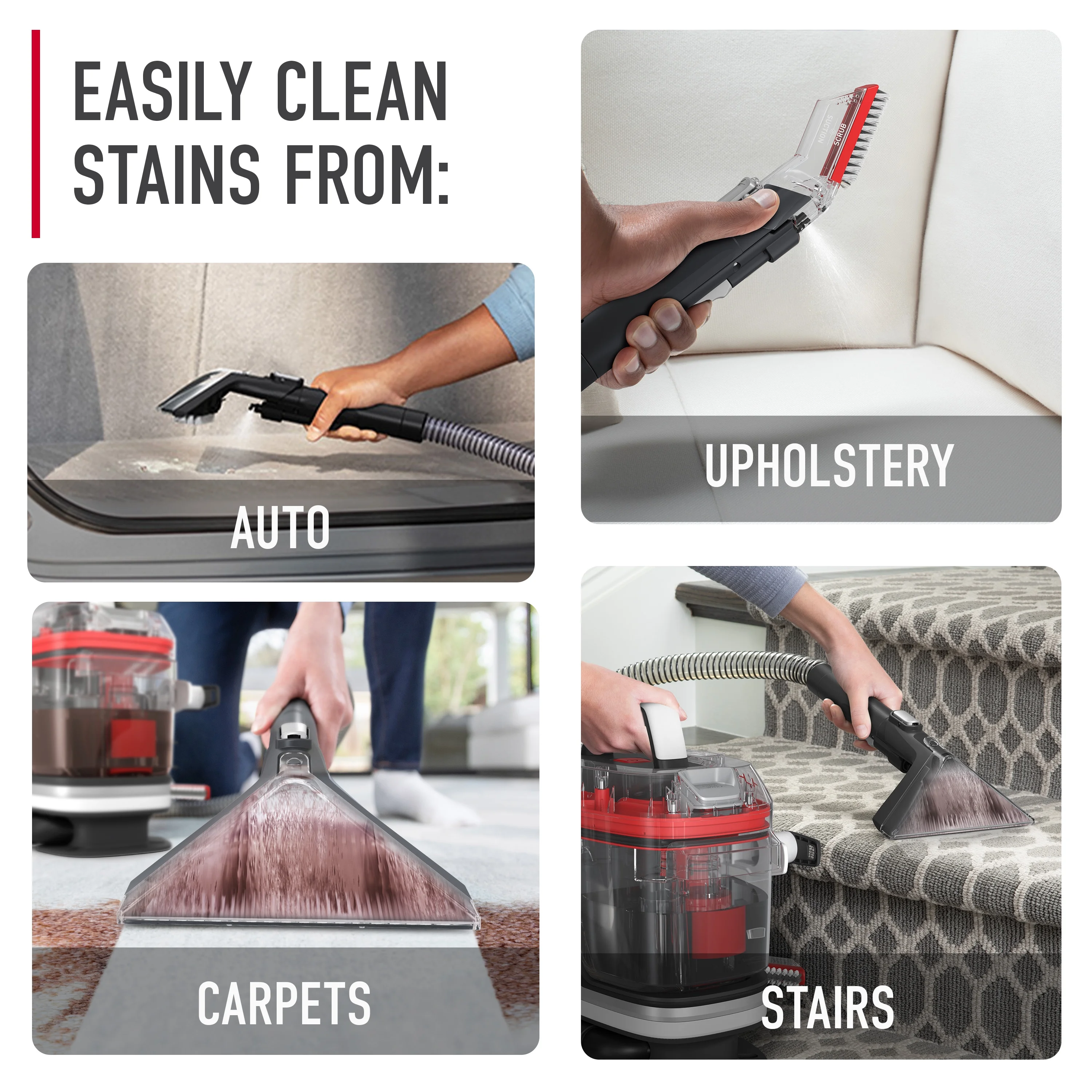 Hoover CleanSlate, Portable Spot Cleaner, for Carpet, Upholstery & Stairs, Pet Stain Removal, Lightweight, FH14010 - Image 9