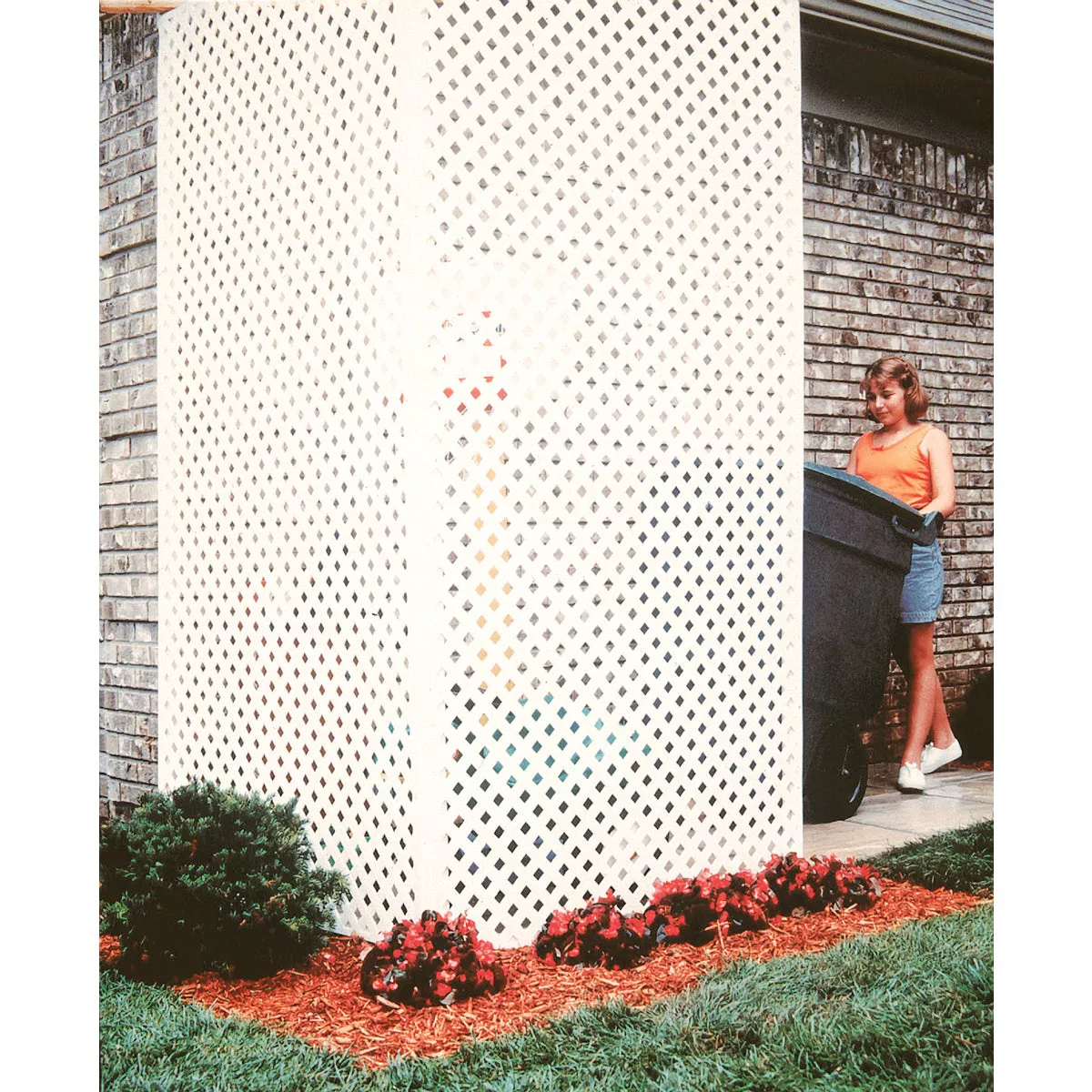 Deckorators 4 Ft. W x 8 Ft. L x 1/8 In. Thick White Vinyl Privacy Lattice Panel