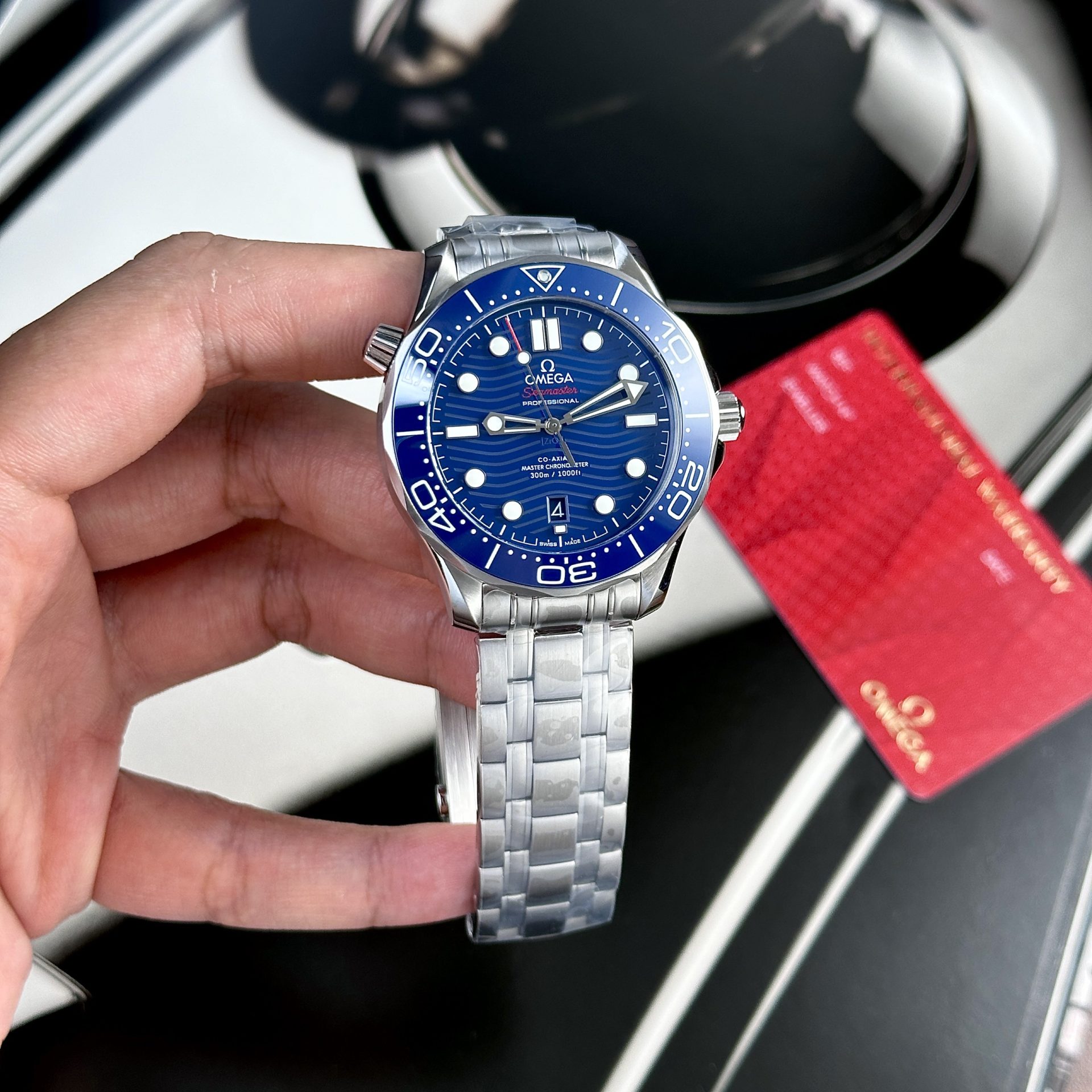 Omega Replica Watches Seamaster Blue Dial VS Factory 42mm - Top club