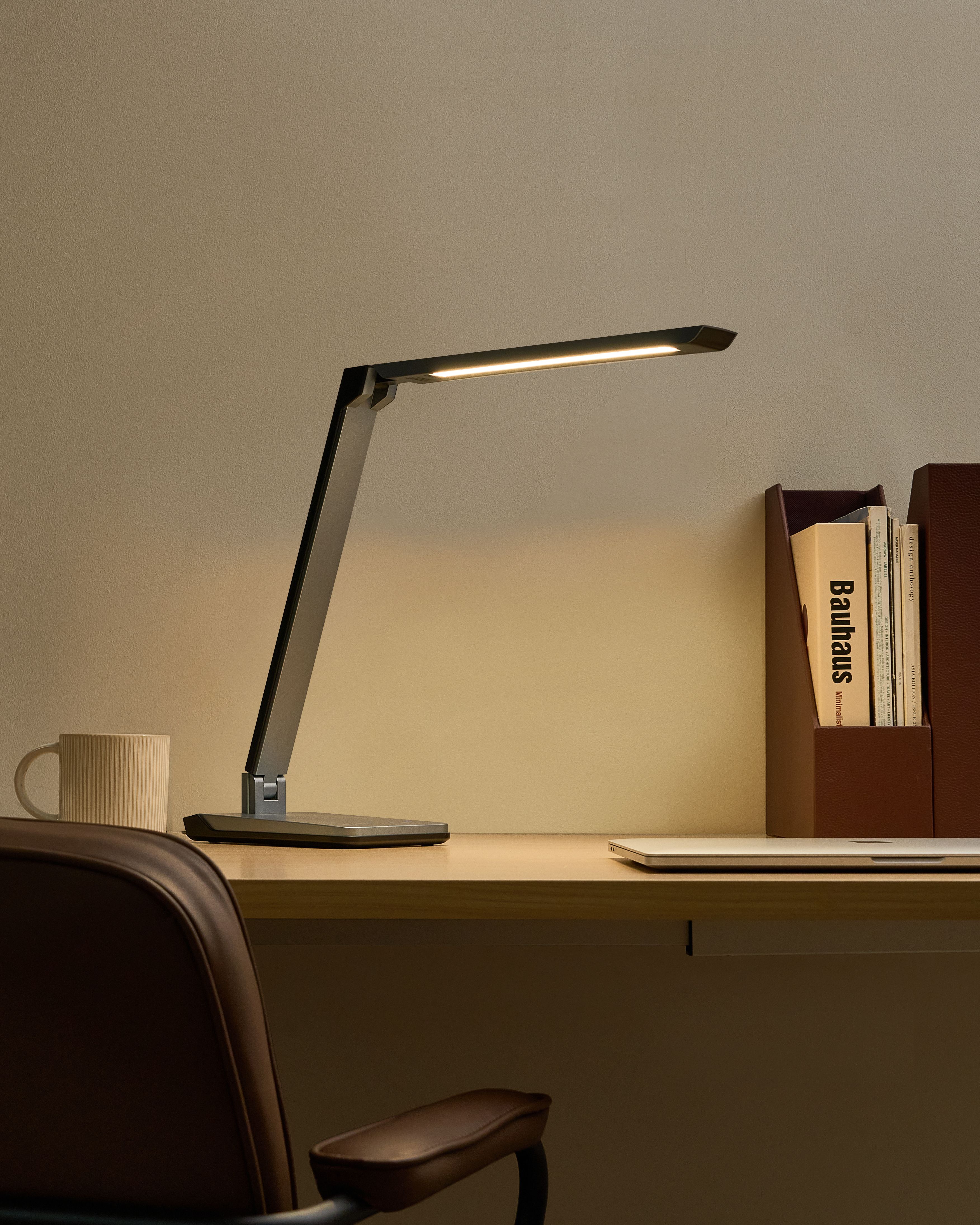 LED Desk Lamp PICTOR with Dimmer Dark Grey