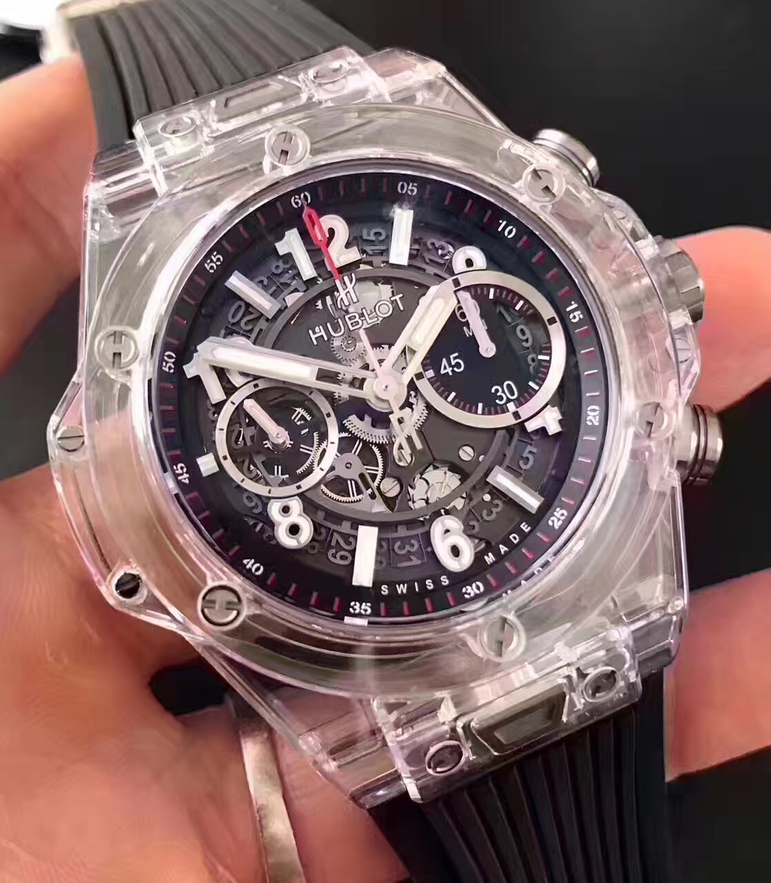 Hublot Big Bang Transparent Series 45mm(1:1 replica) - Top club