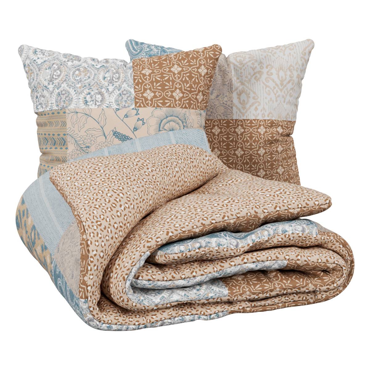 Printed bedding set "Aiden" Multicolor, 240x220 cm