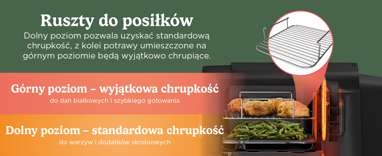 Ninja Double Stack XL Pionowa frytkownica beztłuszczowa z podwójną szufladą