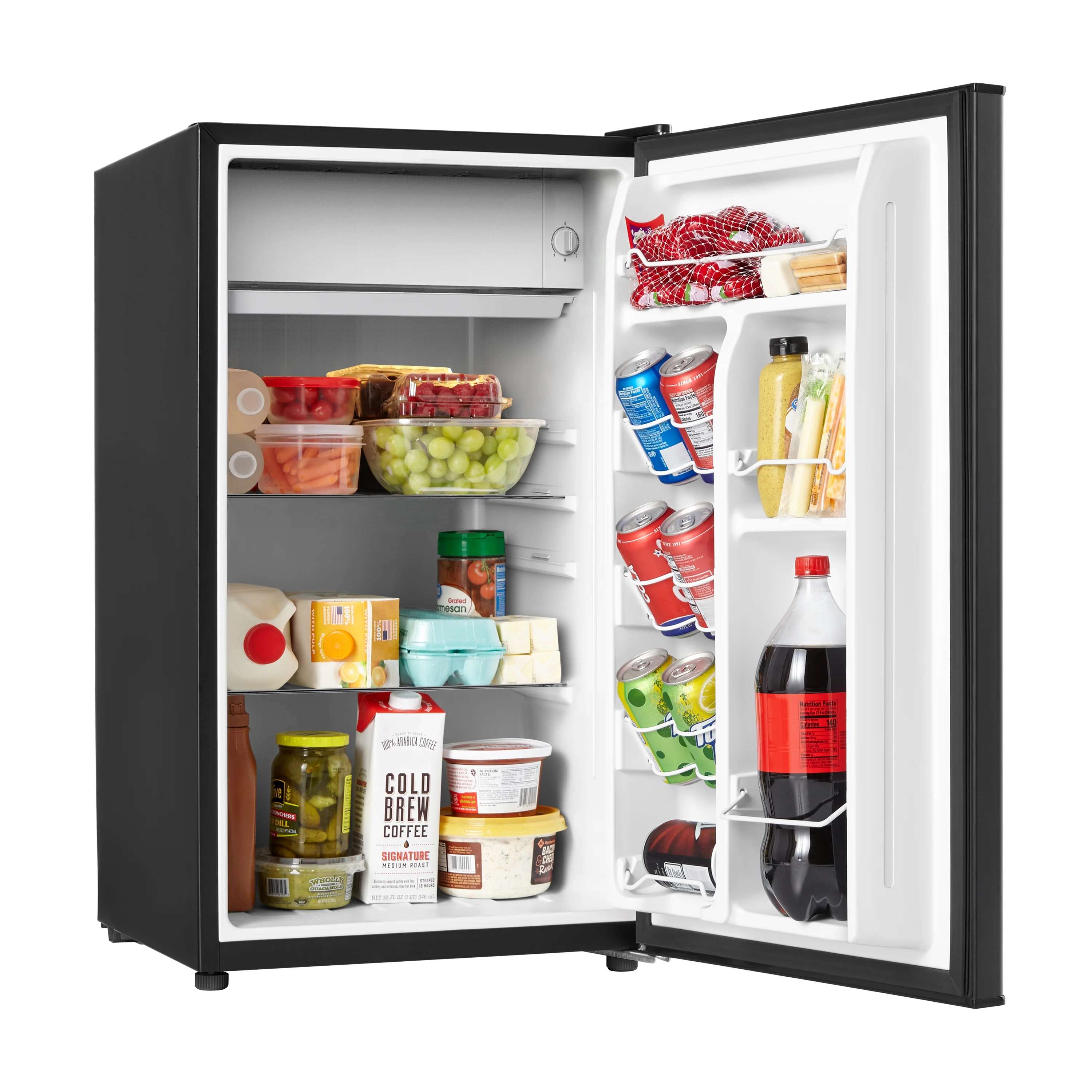 Galanz 3.3 Cu ft One Door Mini Fridge, Black Estar, New - Image 6