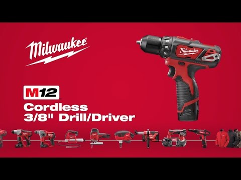 Milwaukee M12 2-Tool Cordless Drill/Driver & Impact Driver Combo Kit with (2) 1.5 Ah Batteries & Charger