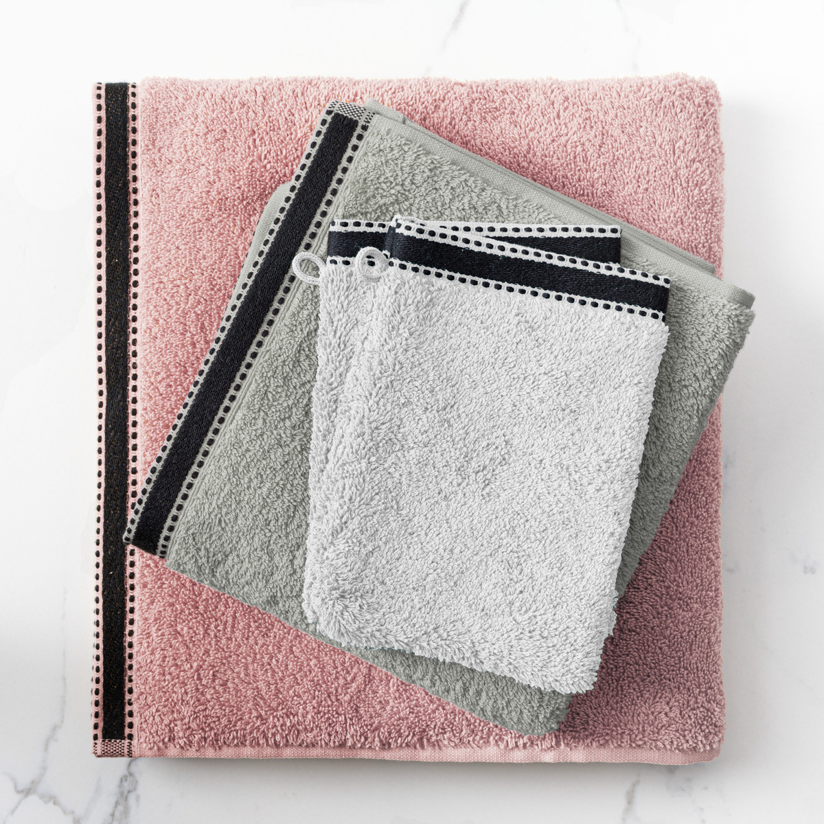 Hand towel "Joia", cotton Slate grey, 50x90 cm