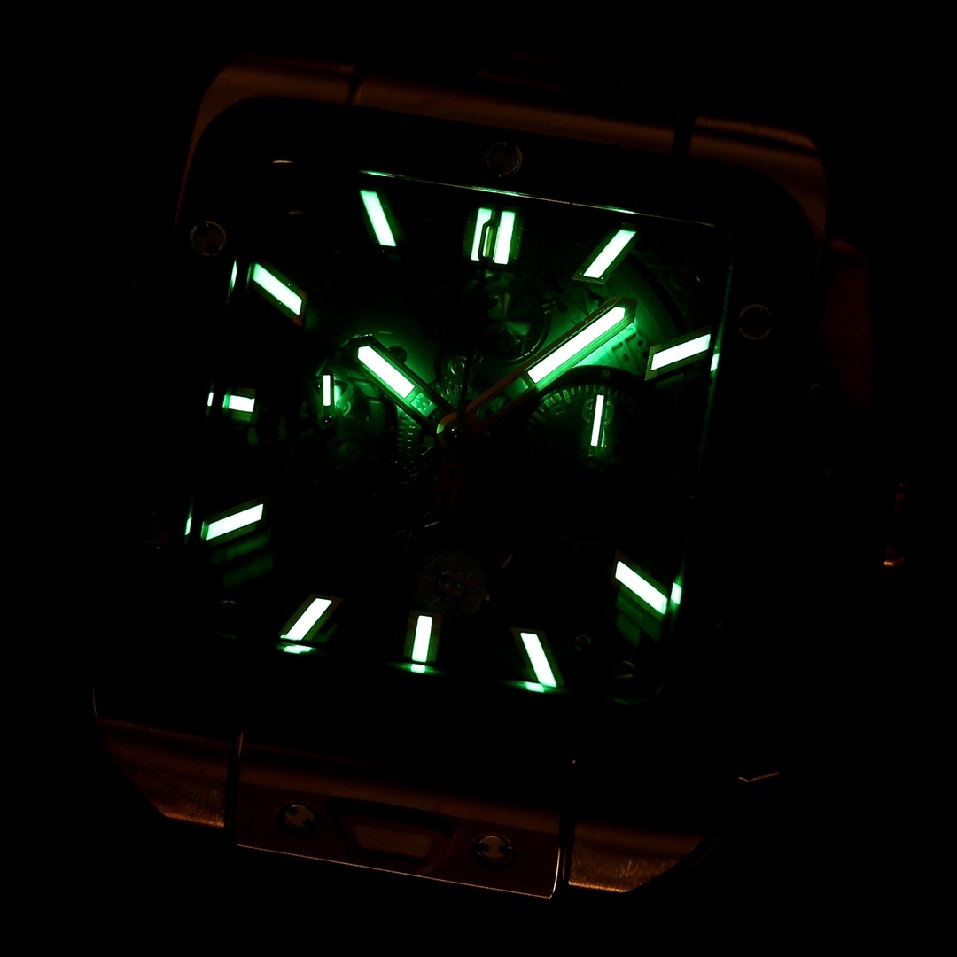 Hublot Big Bang, Square Bang Unico 42mm Textured Rubber Strap(1:1 replica) - Top club