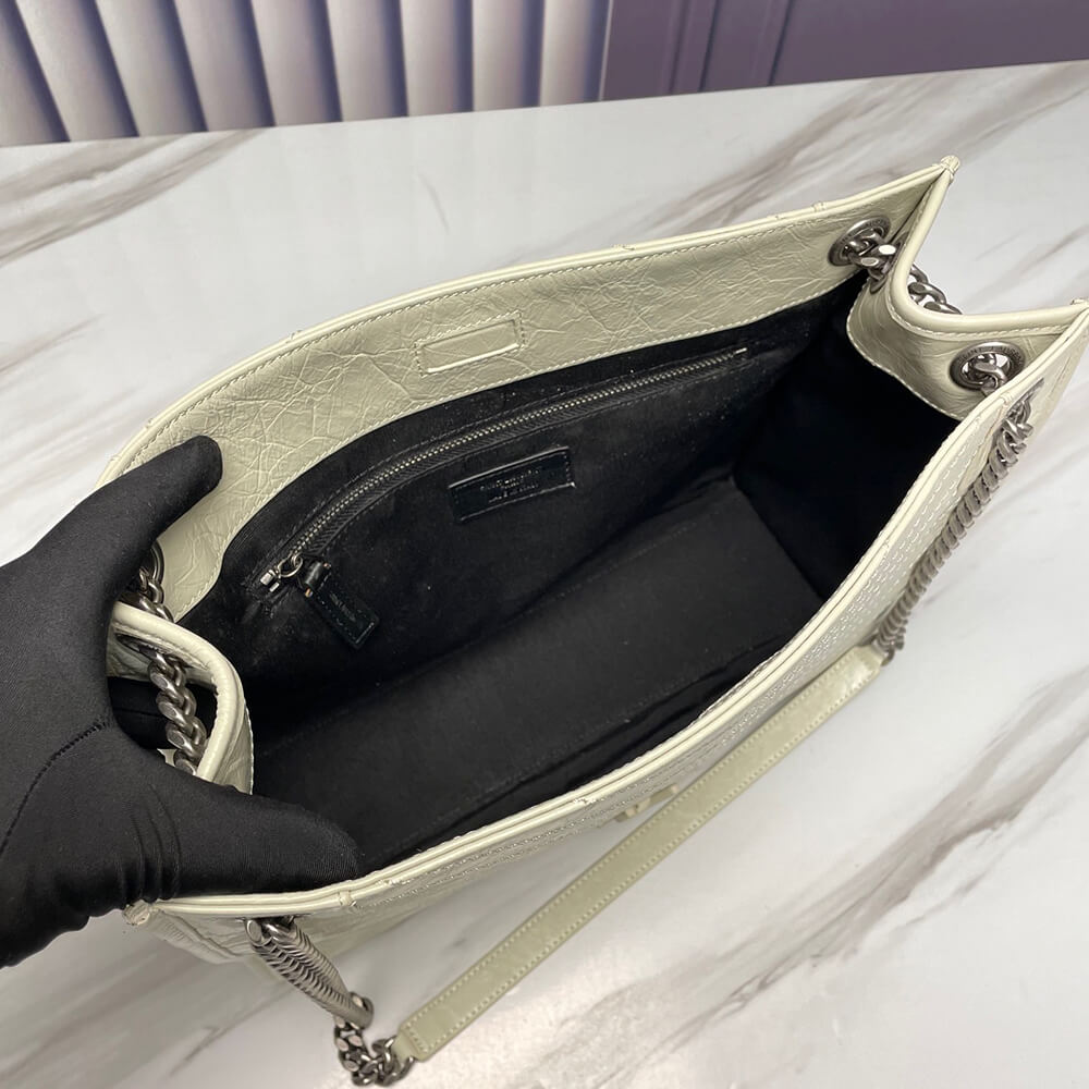 YSL Niki Shopping Bag in Vintage Leather1:1High-quality replica
