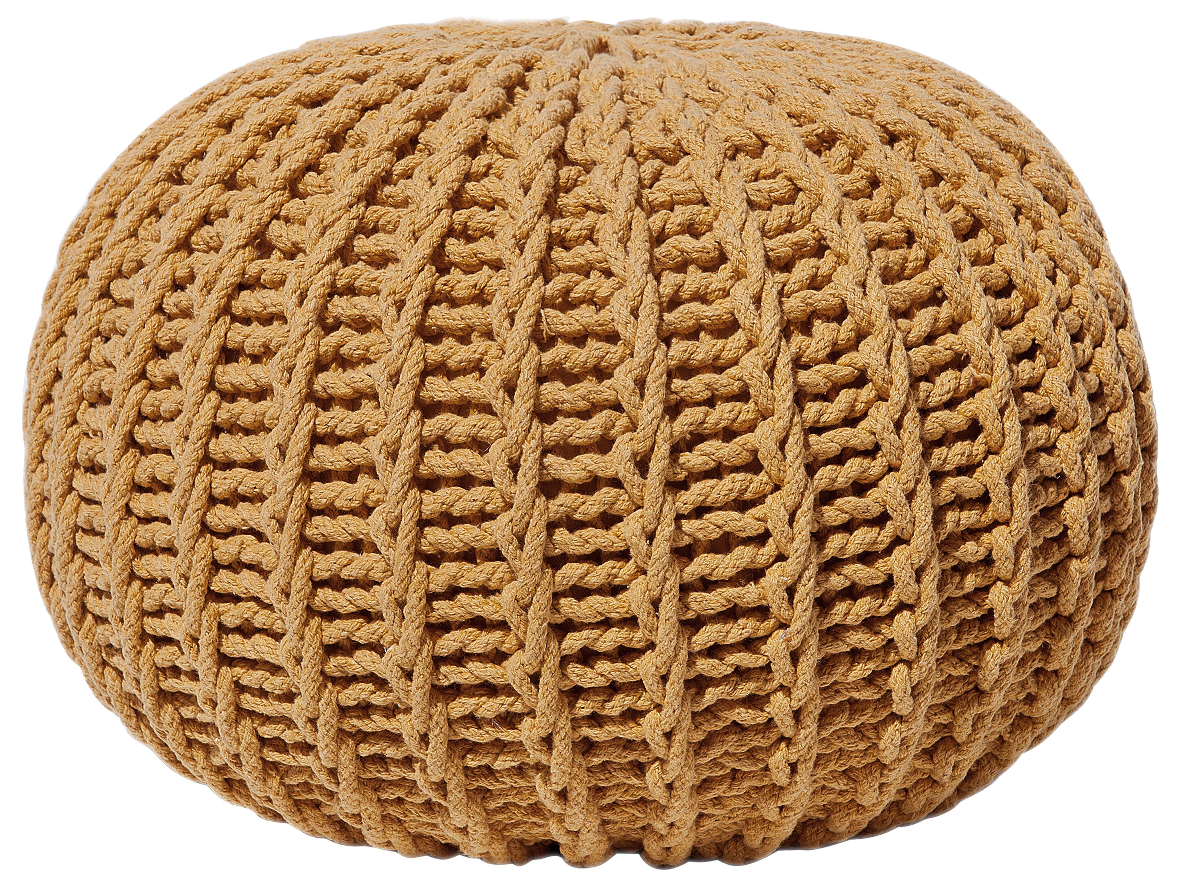 Pouffe CONRAD Cotton Mustard