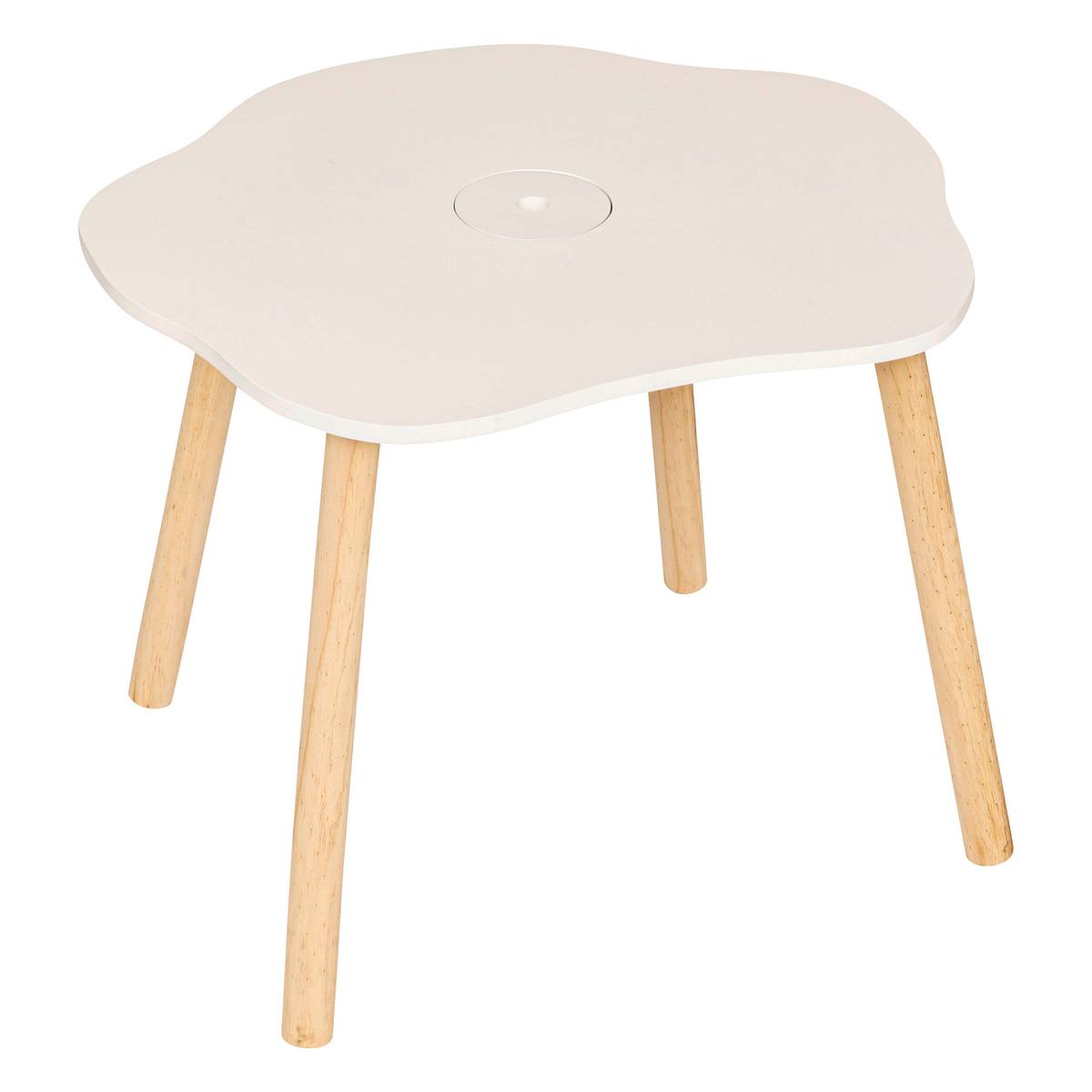 Children's Side Table "Softness" White, 54x42 cm