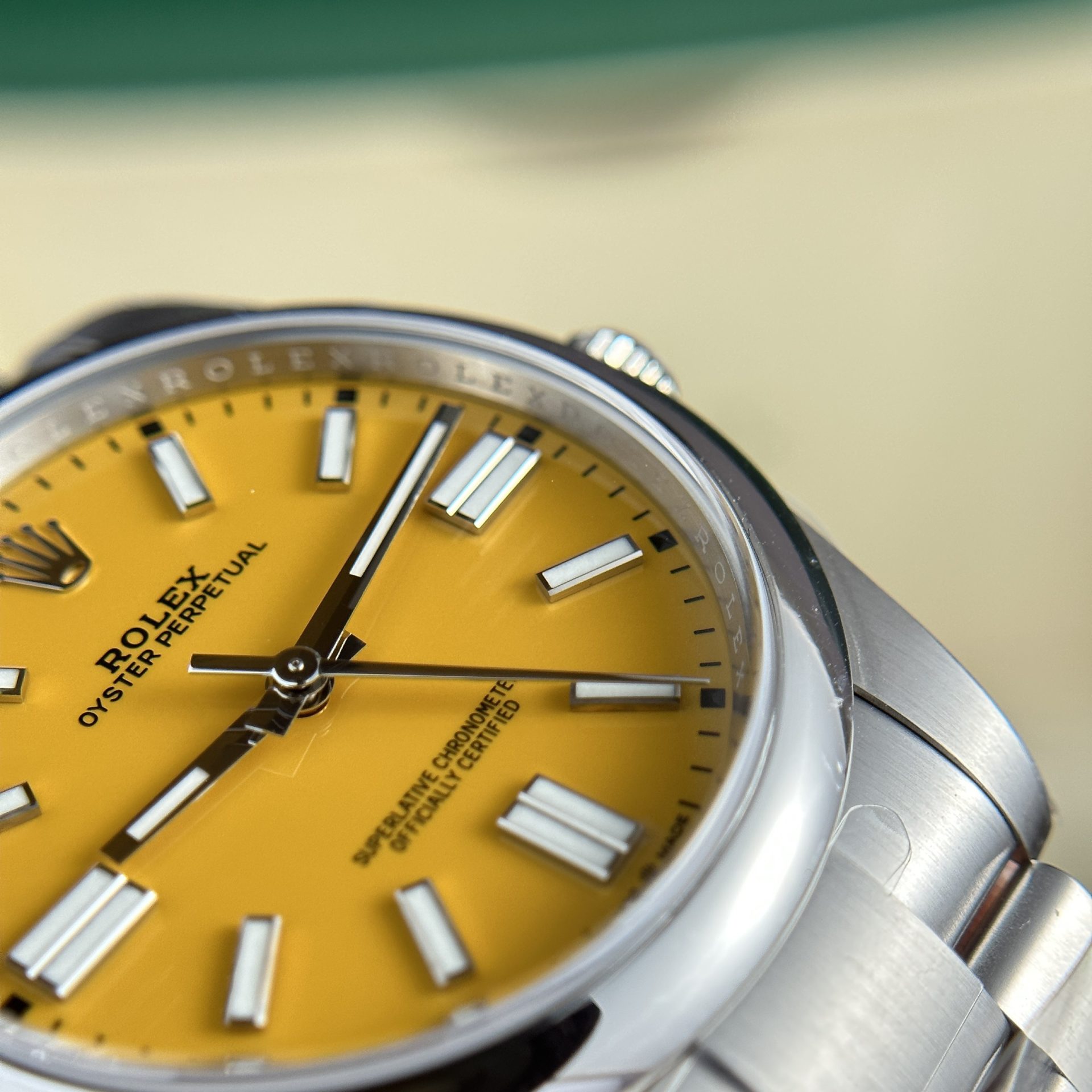 Rolex Clone Watch Oyster Perpetual 124300 Yellow Dial Clean Factory 41mm - Top club