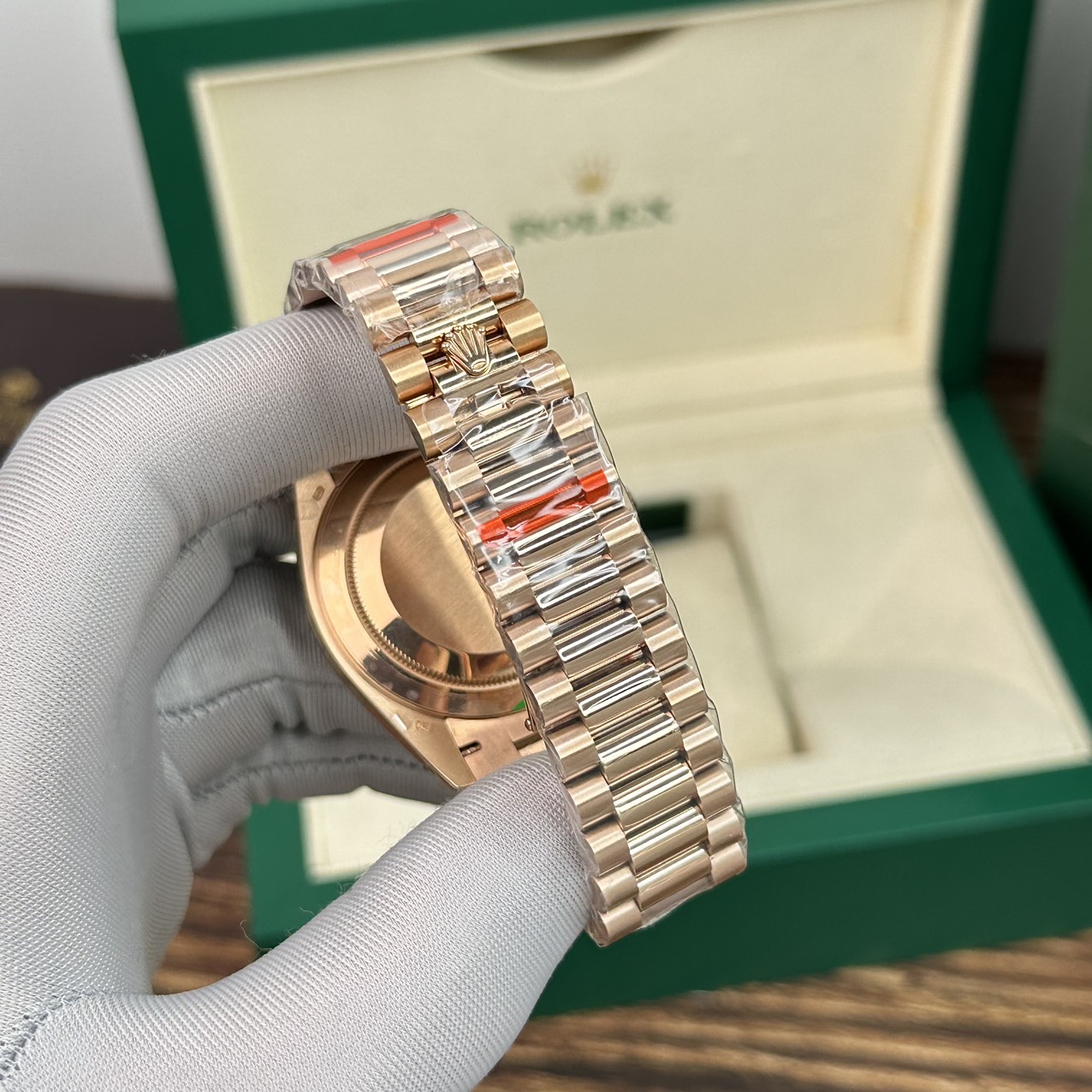 Rolex Replica 1:1 Watch Day-Date Rose Gold White Dial EW Factory 40mm - Elite Watch Atelier